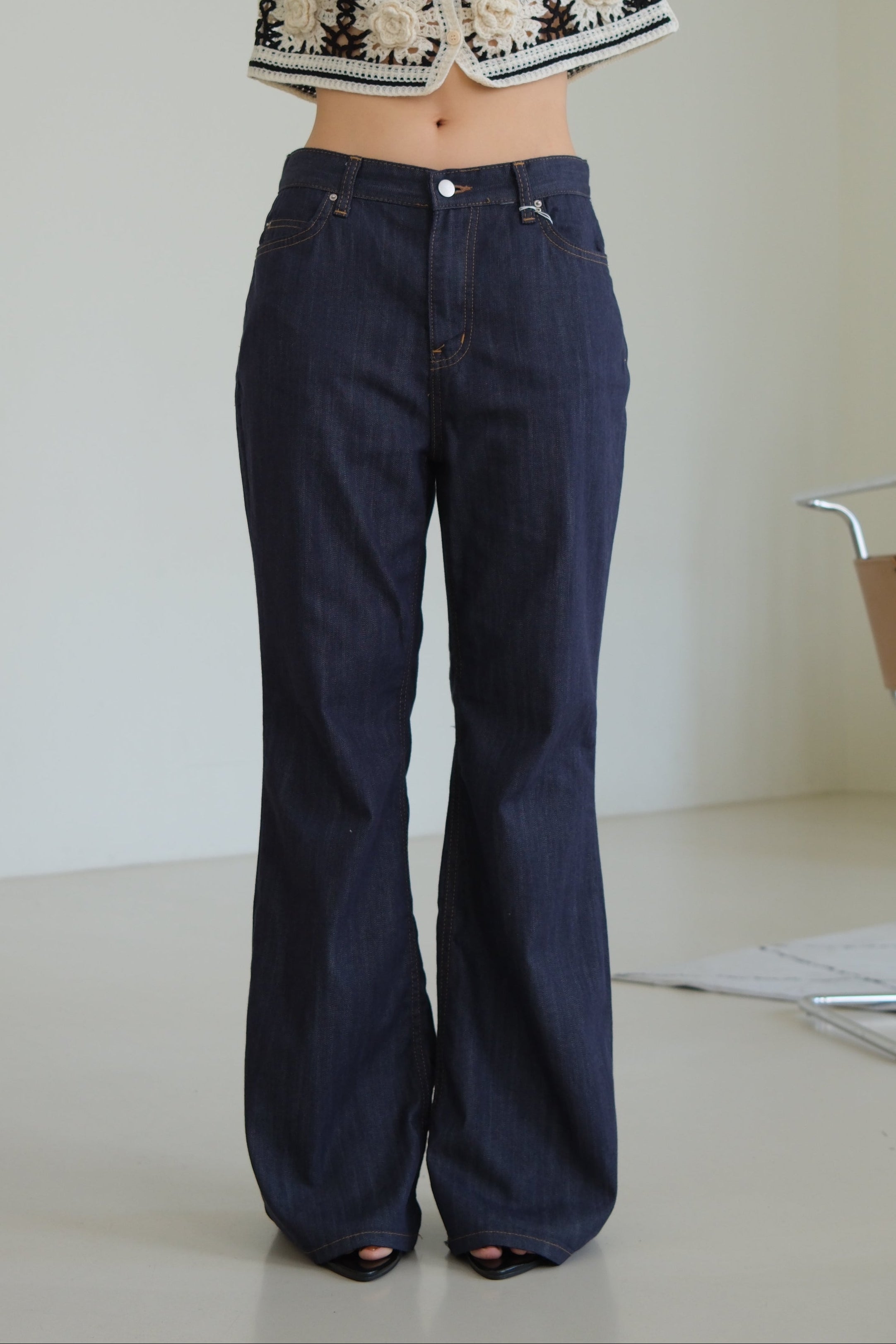 Porter high-rise flared jeans