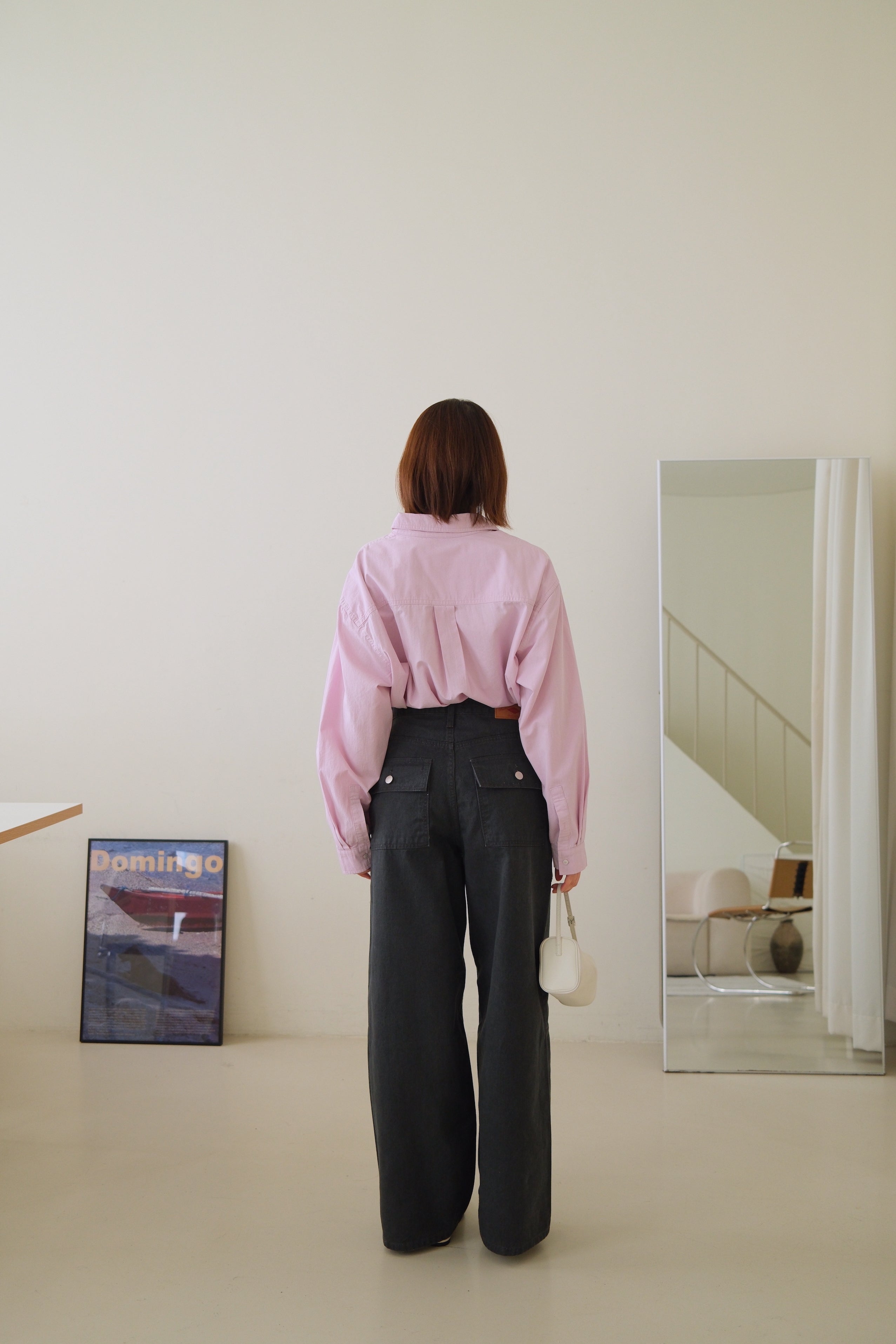 Mini pocket oversized shirt