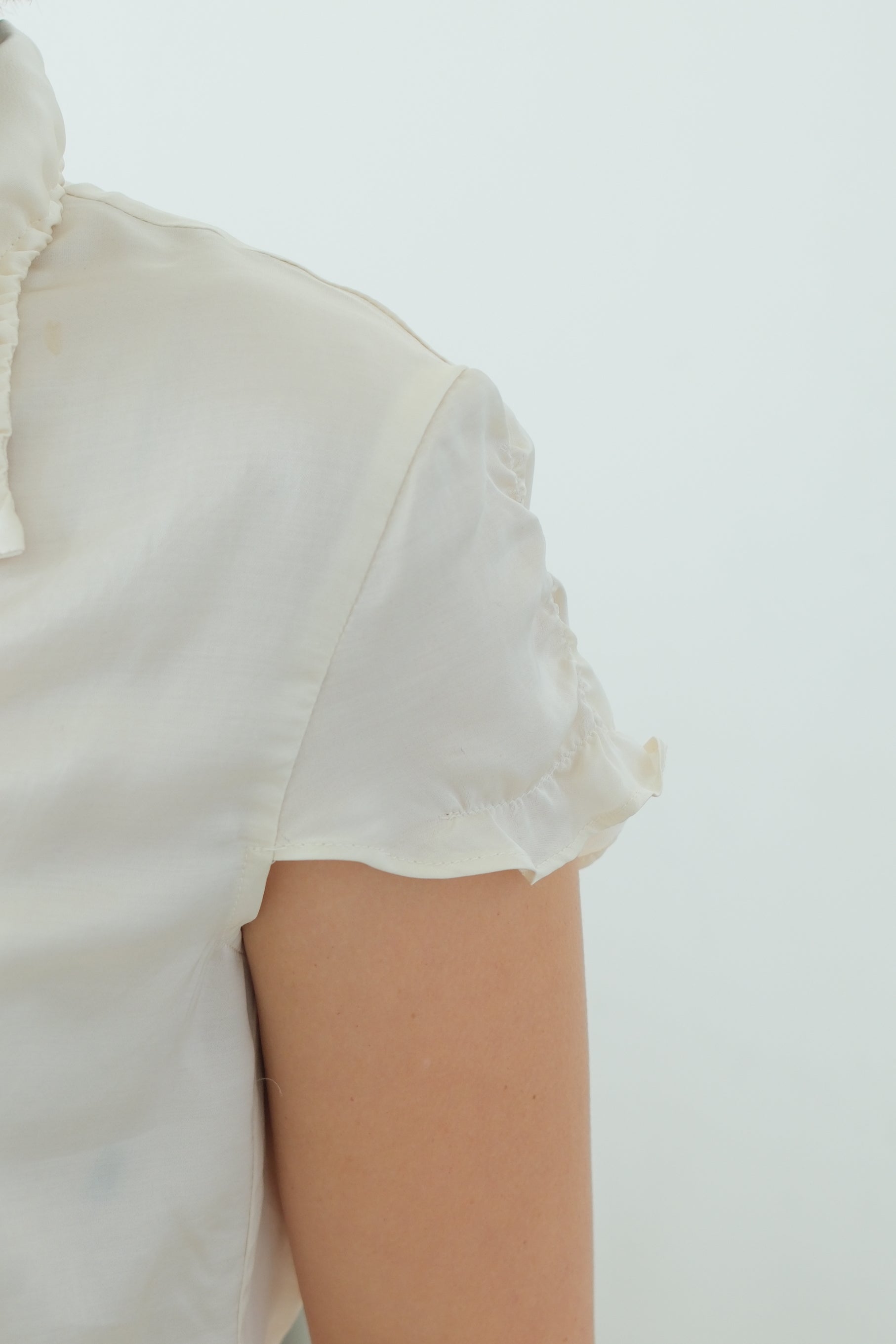 Glow All-over Ruched Satin Top