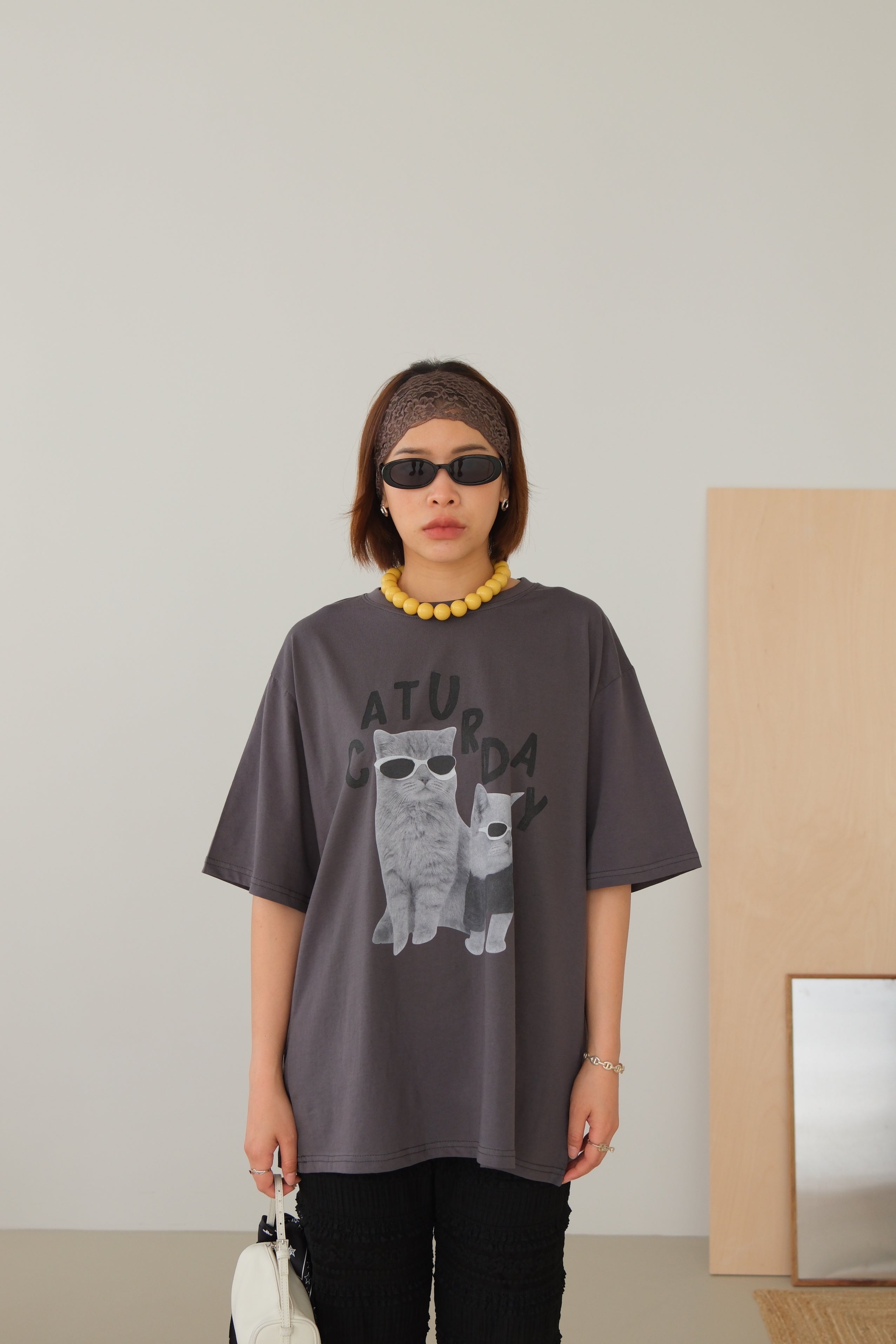 Caturday Oversized Tee