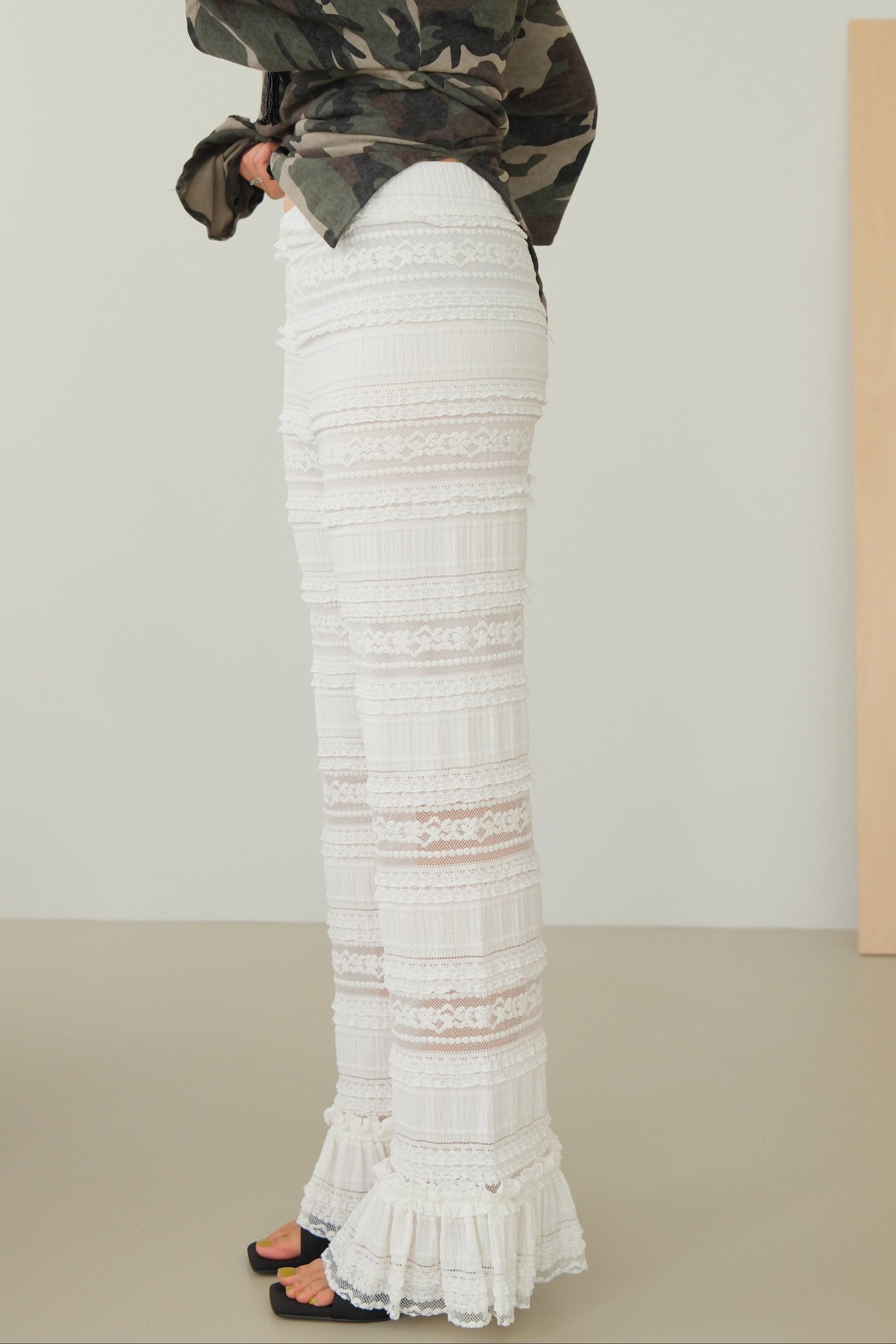 Lace Siren Flared Pants