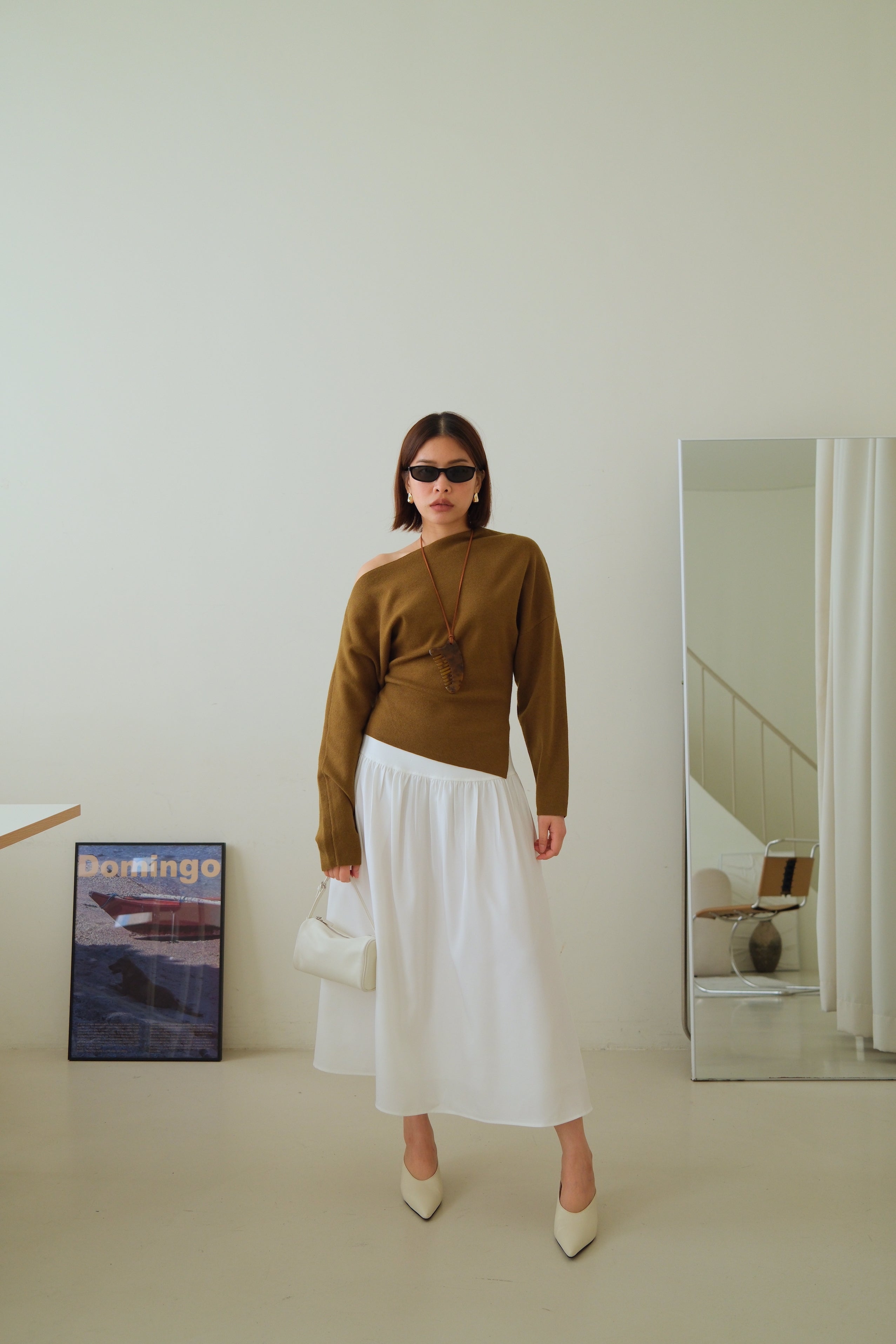 Yotei midi skirt