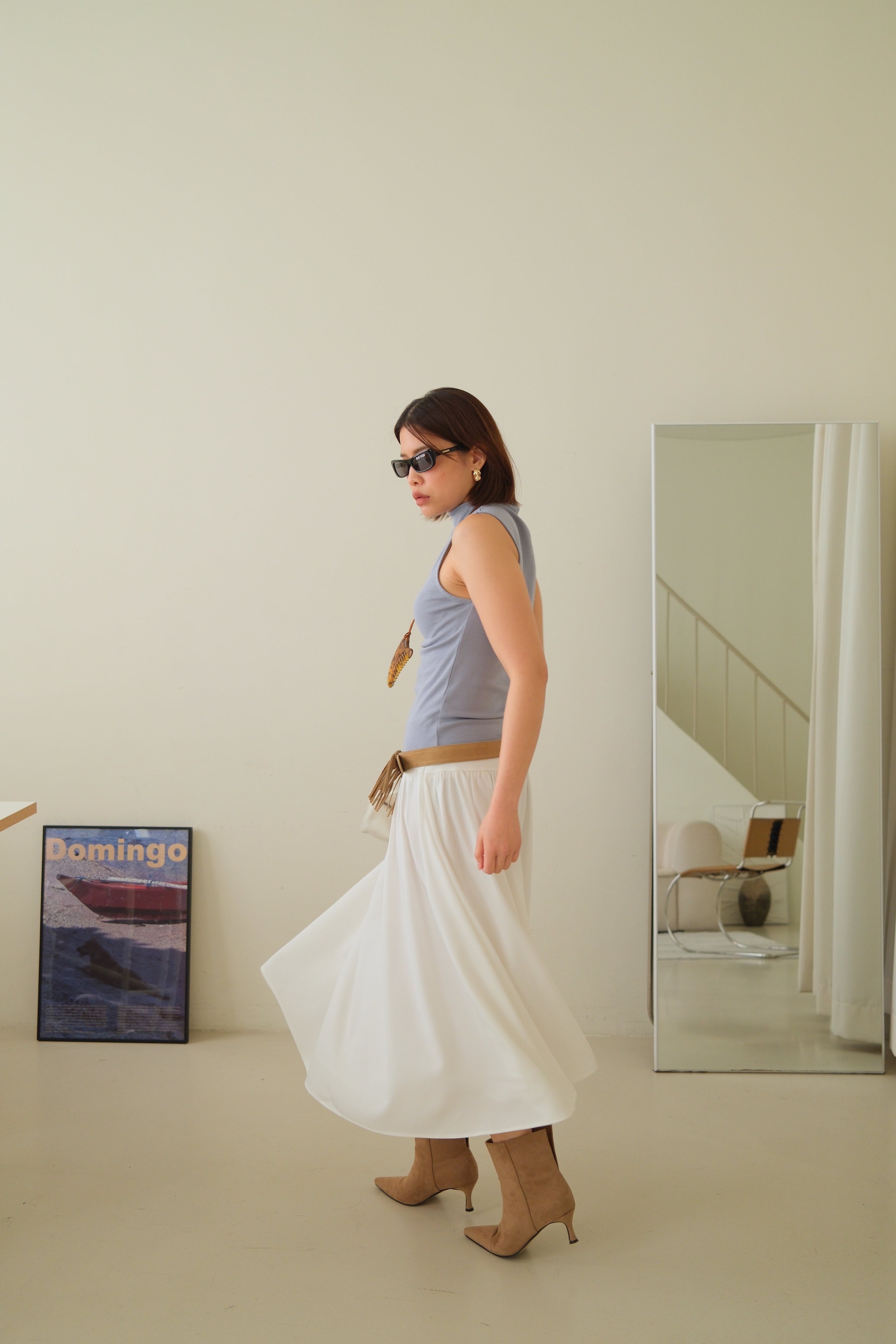 Yotei midi skirt