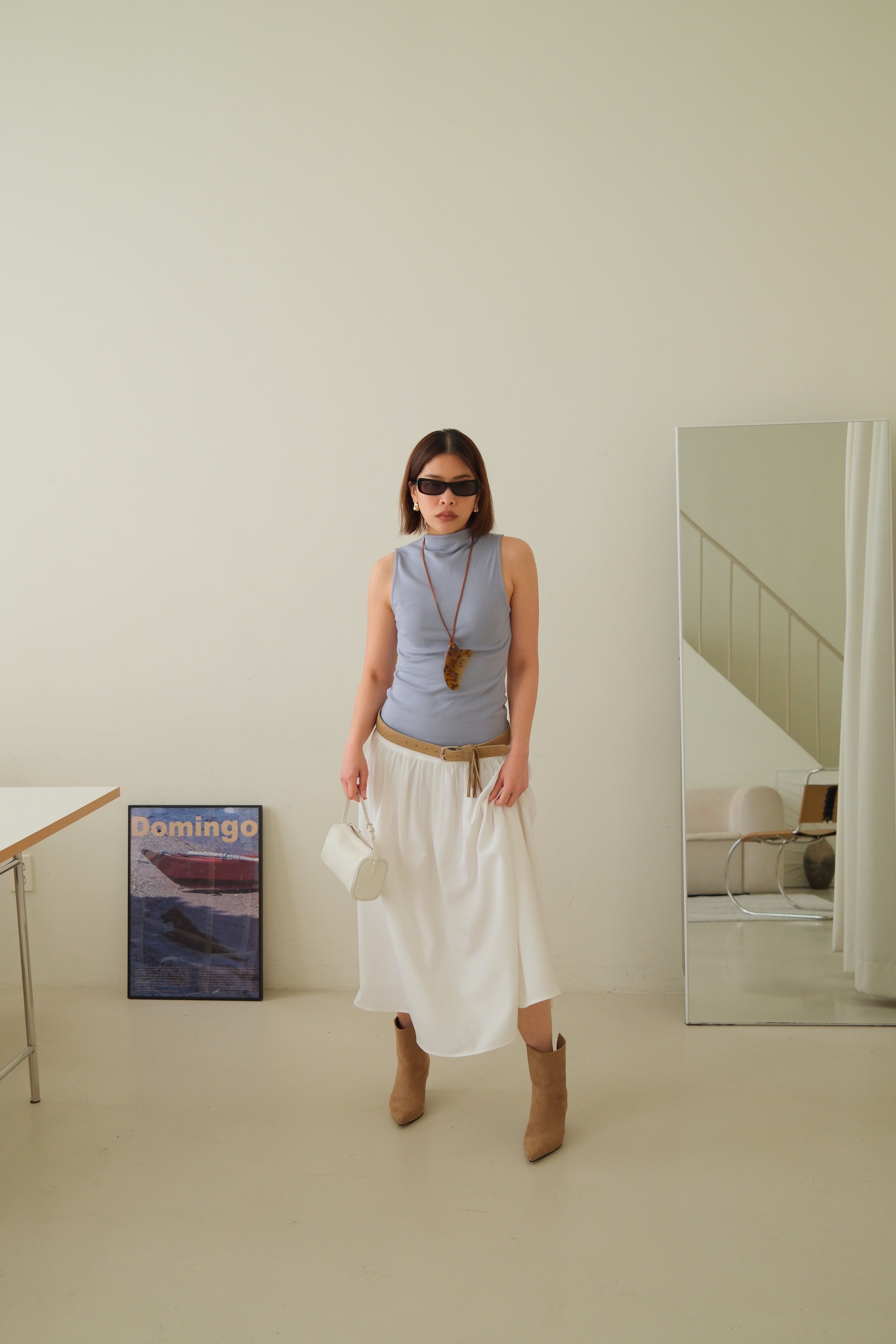 High neck tank top