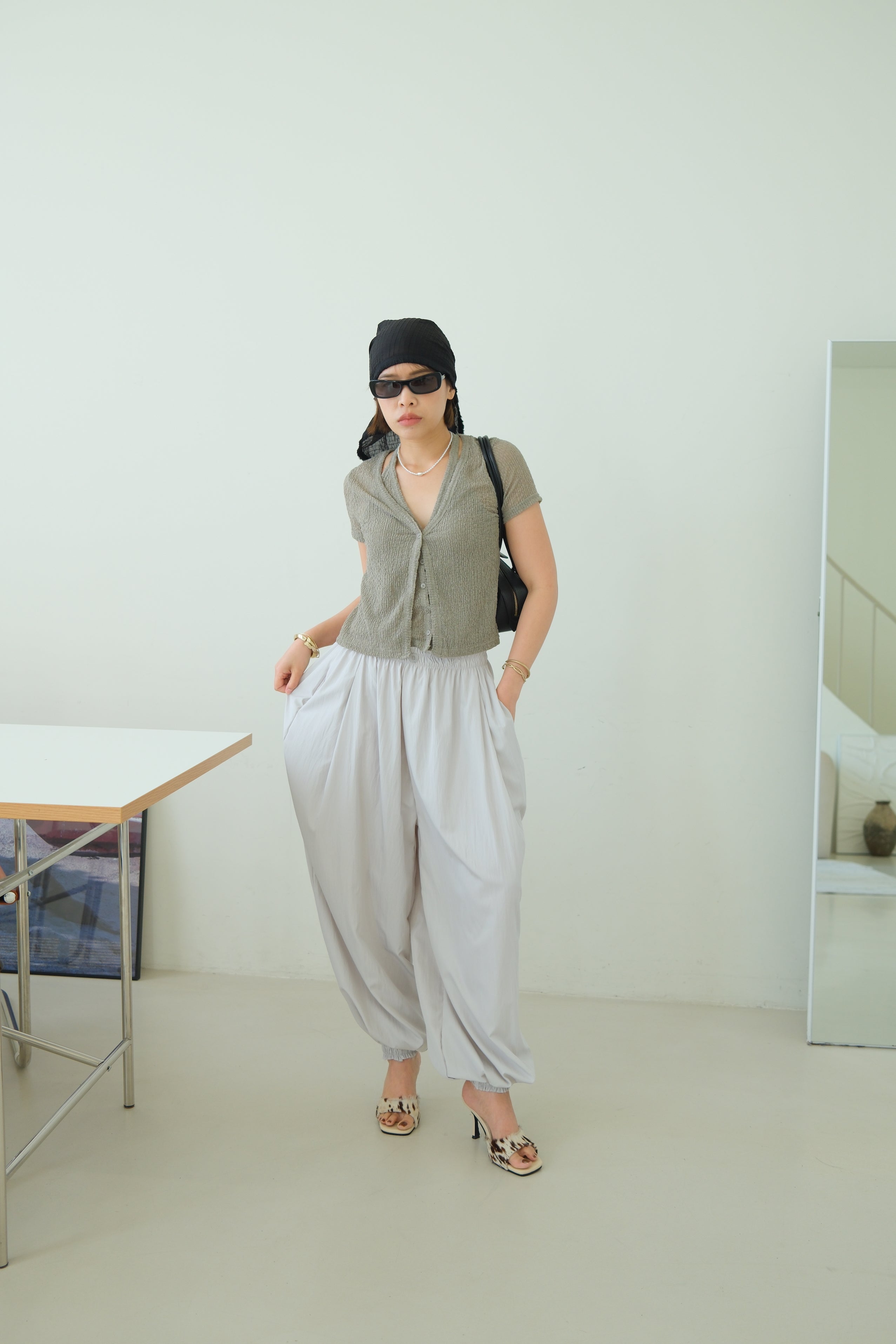 Echo Layered Halter Crop