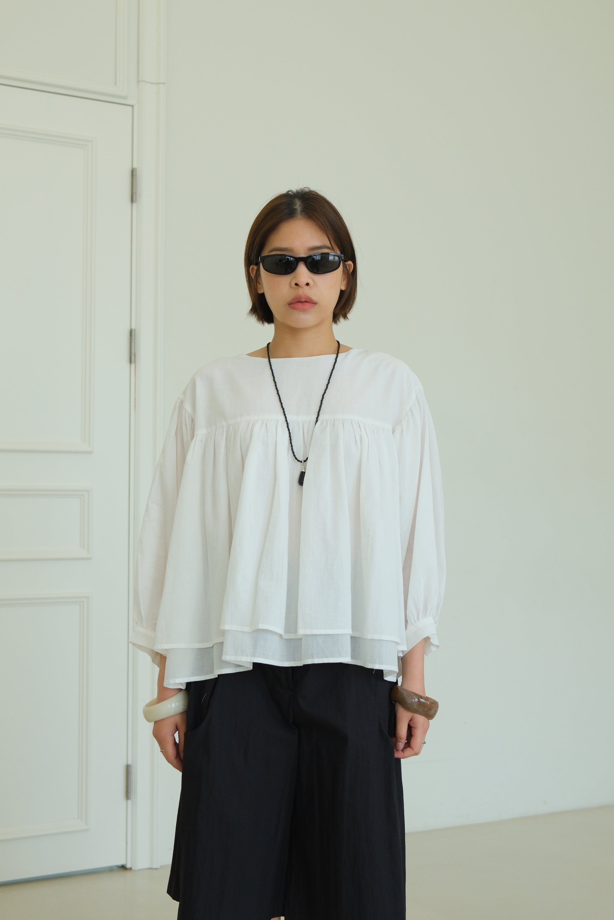 Riri Flowy Ruffle Blouse
