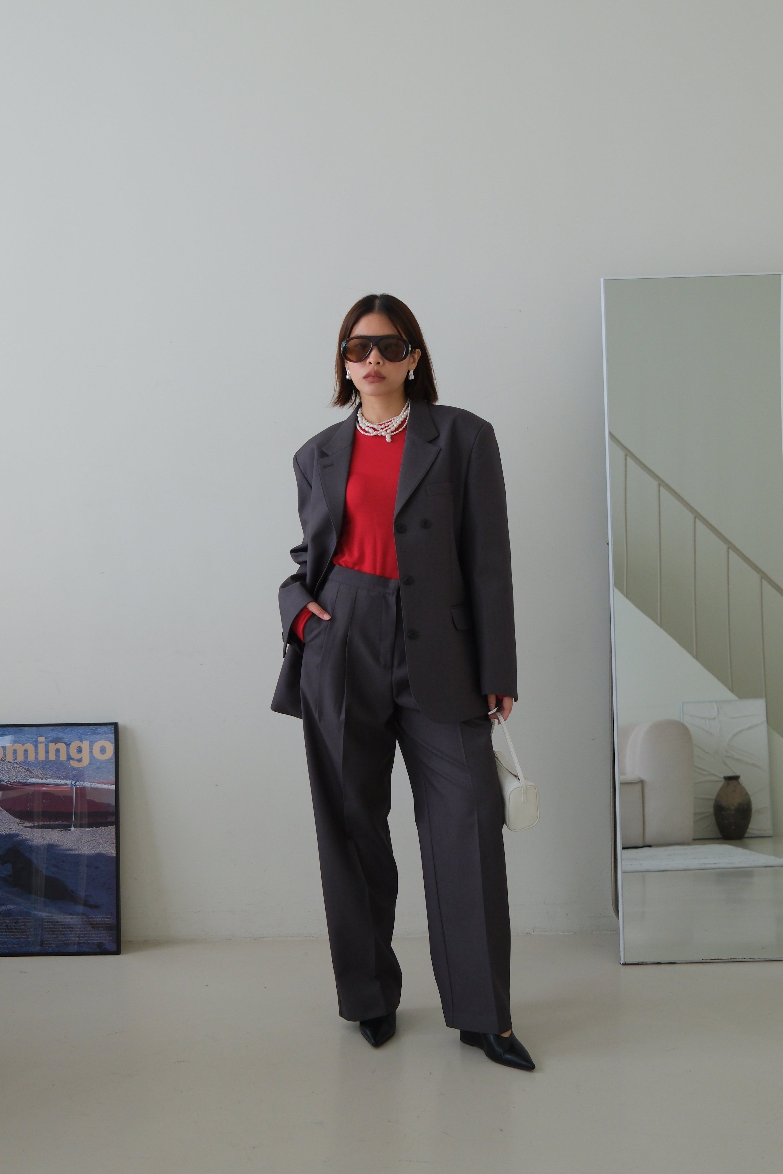 Koln highwaist pleated trousers