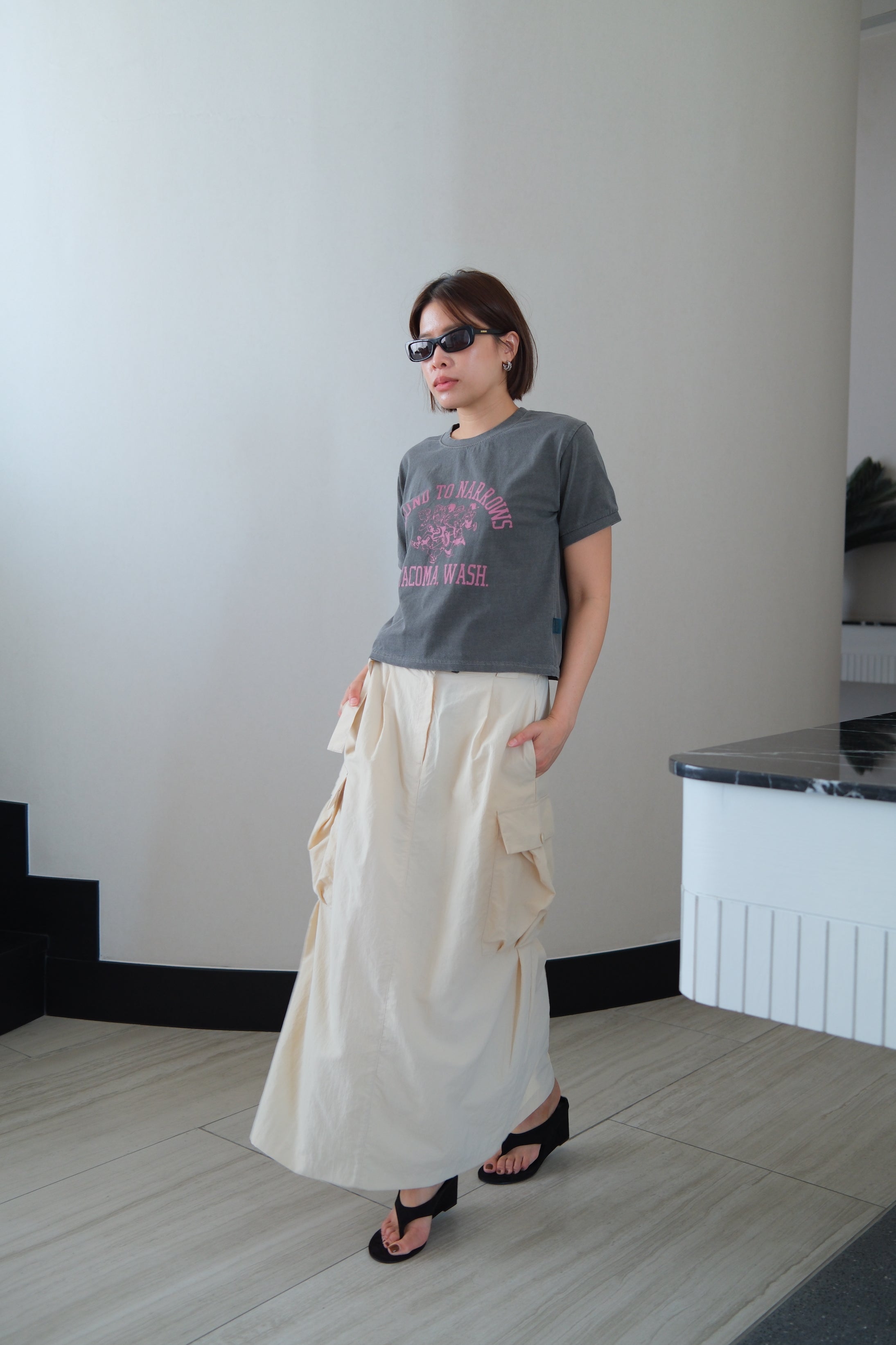 Runa Washed Crop Tee