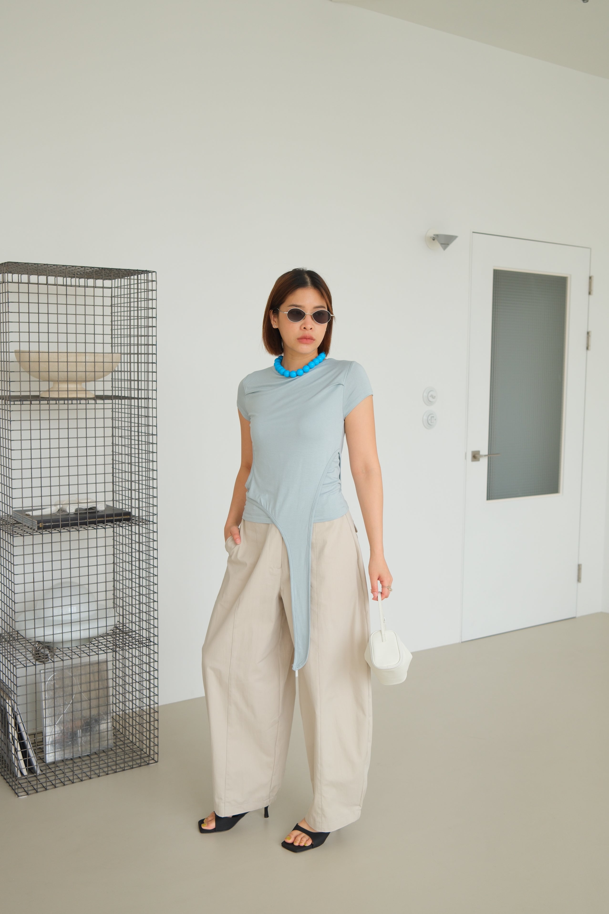 Melorse Asym Tail Layered Tee