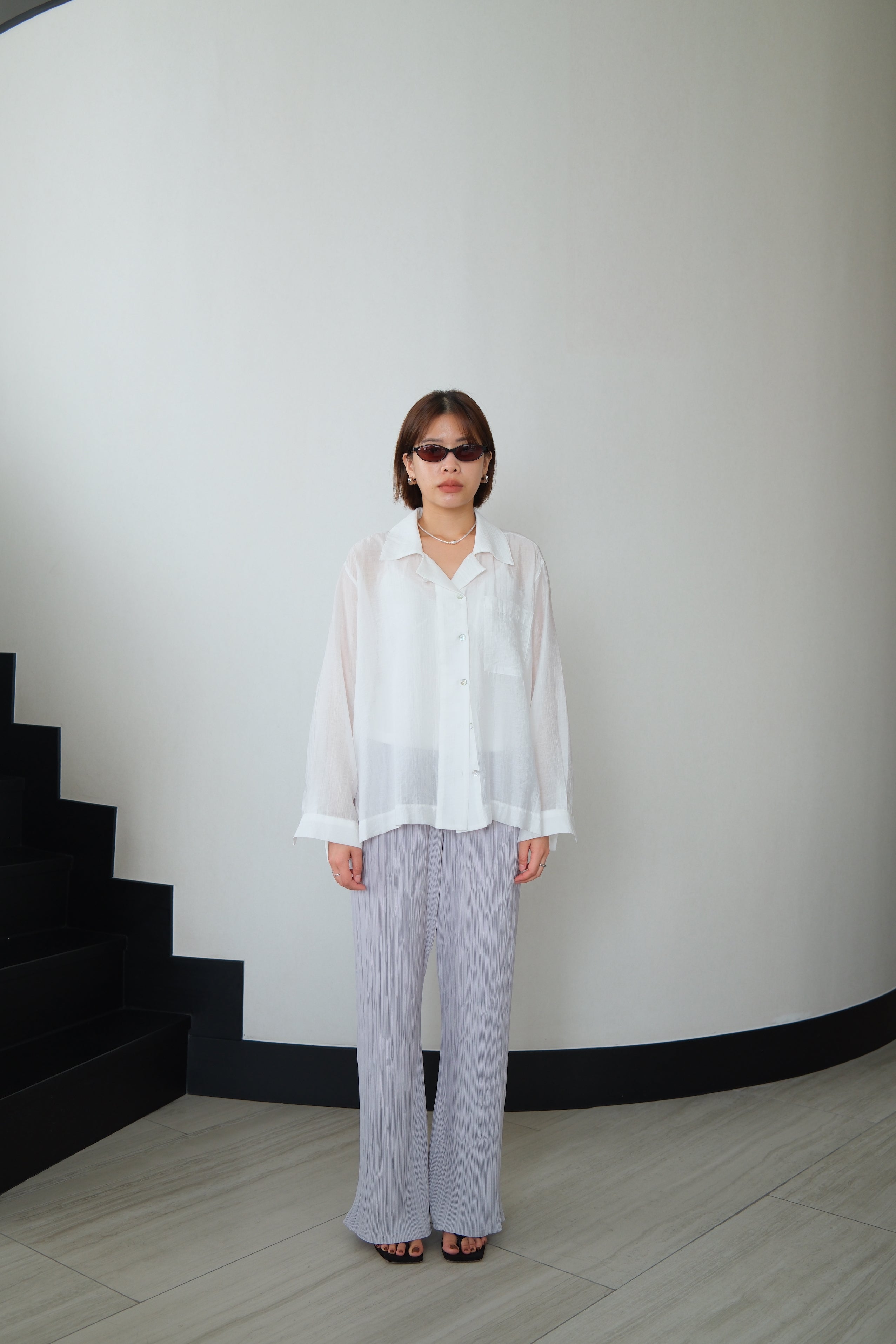 Vivienne Crushed Satin Shirt