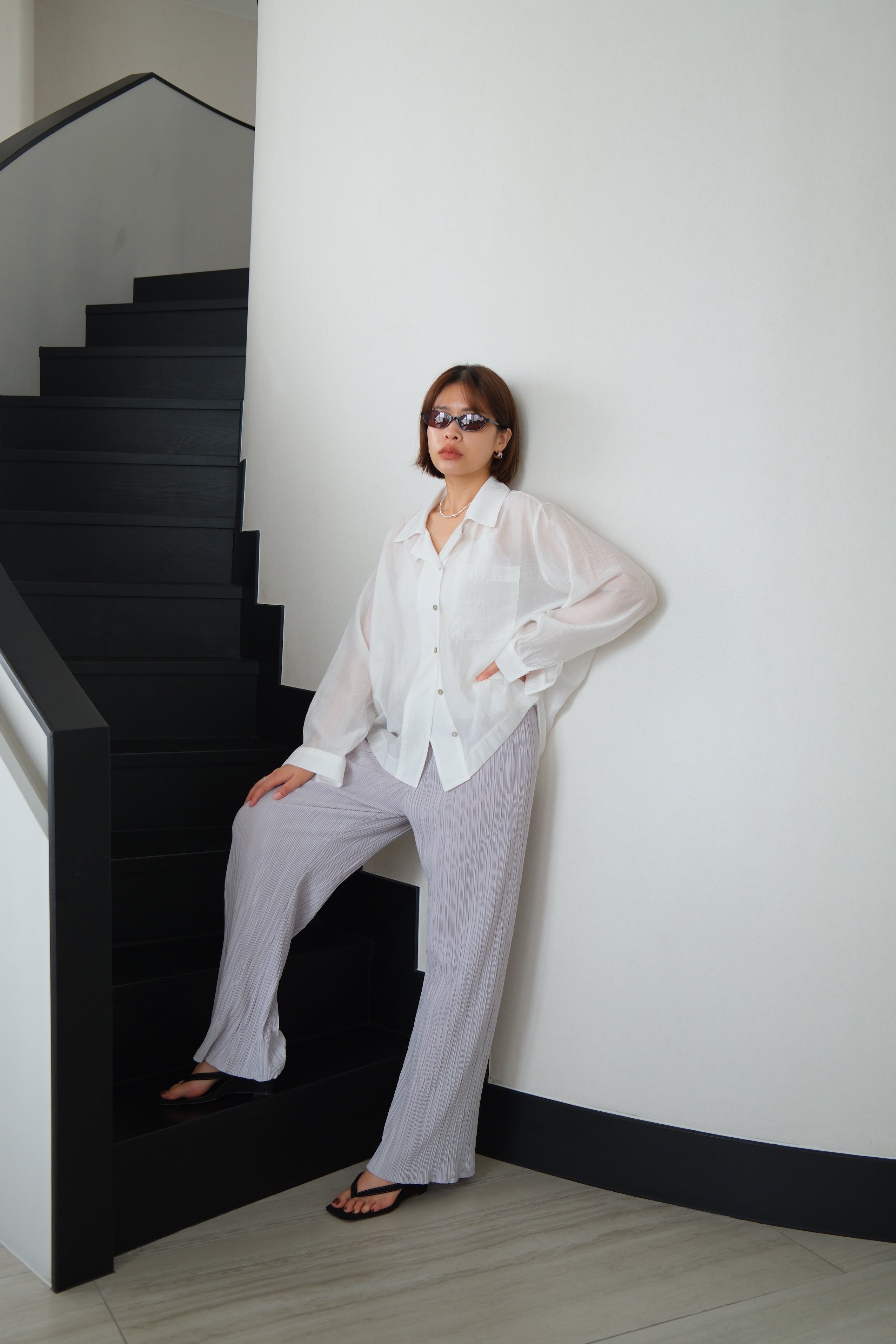 Hanni Pleated Flare Pants