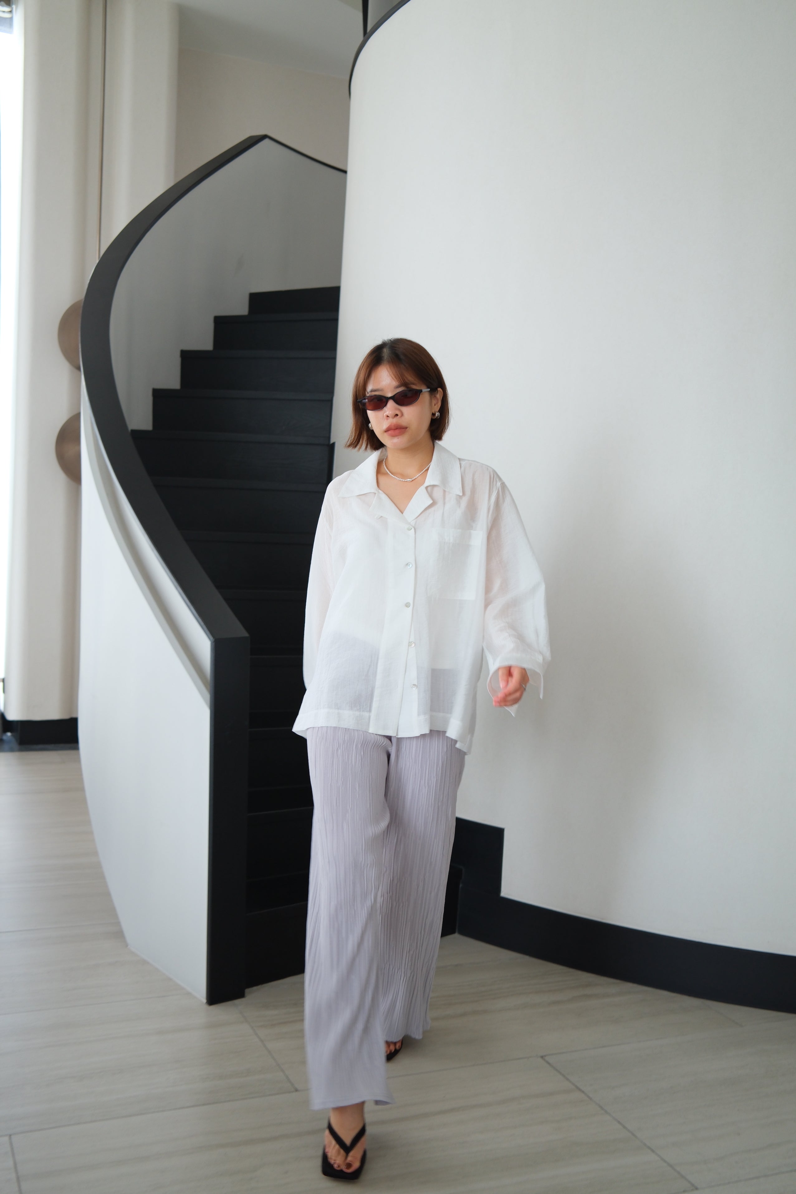 Vivienne Crushed Satin Shirt