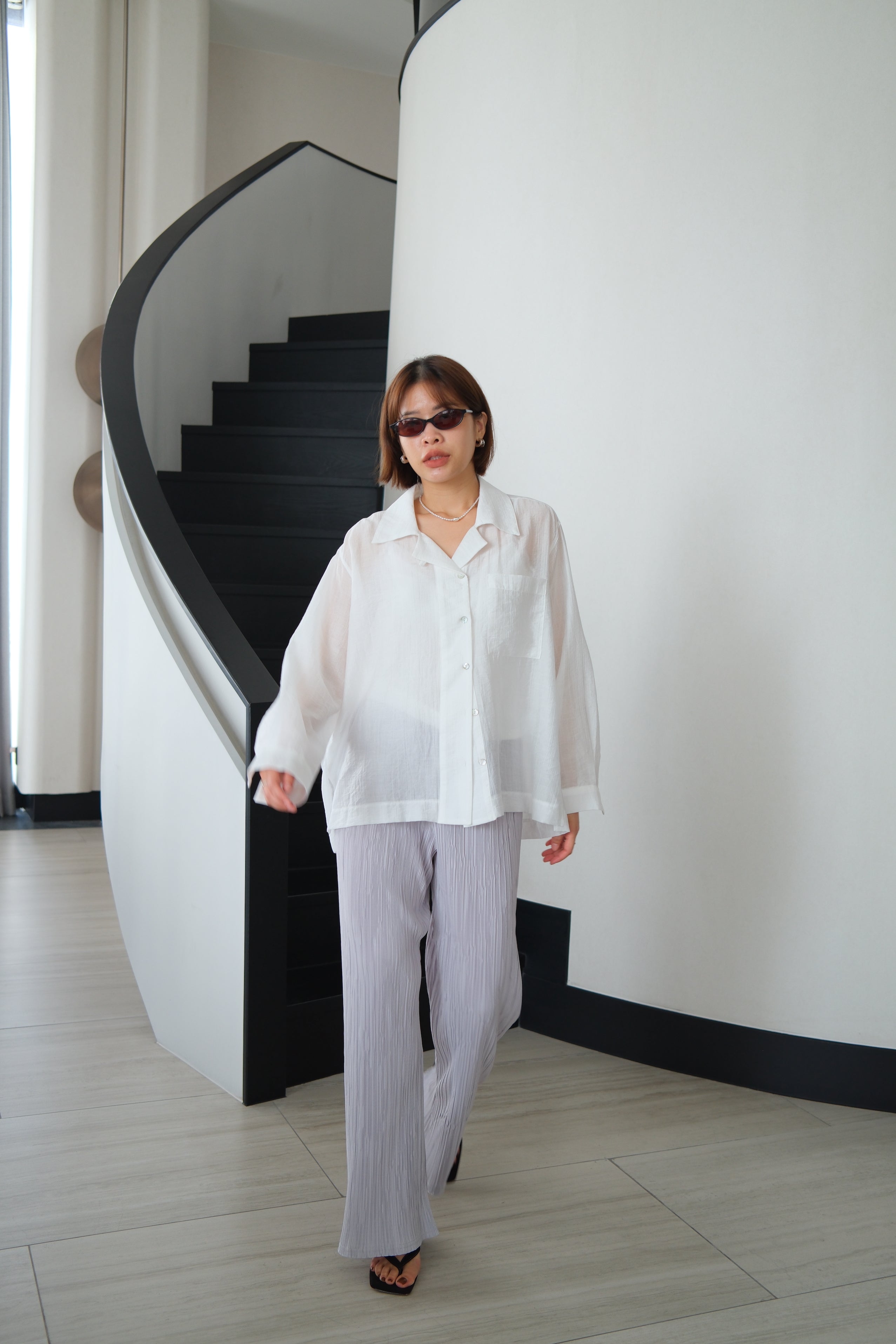 Hanni Pleated Flare Pants