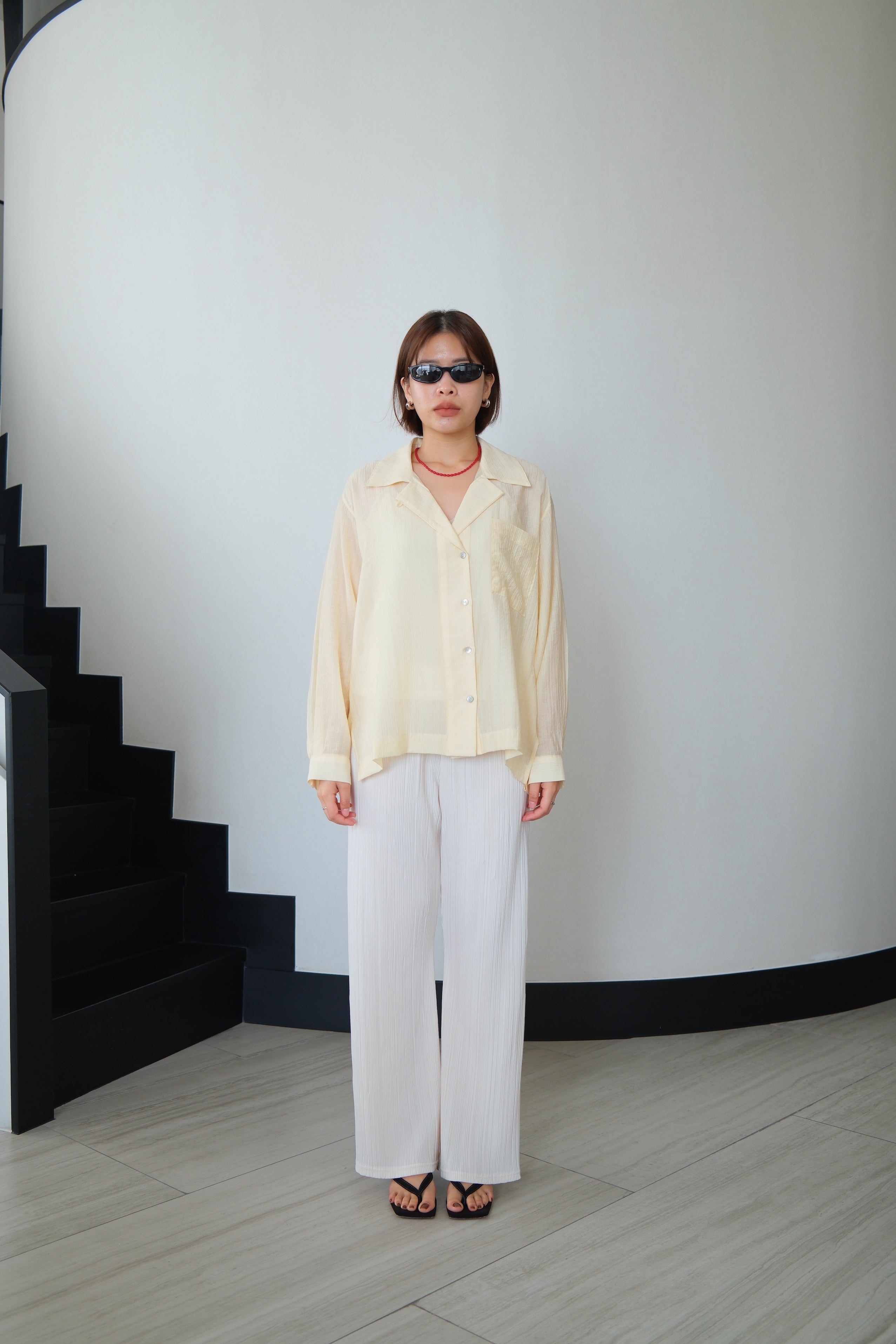 Hanni Pleated Flare Pants
