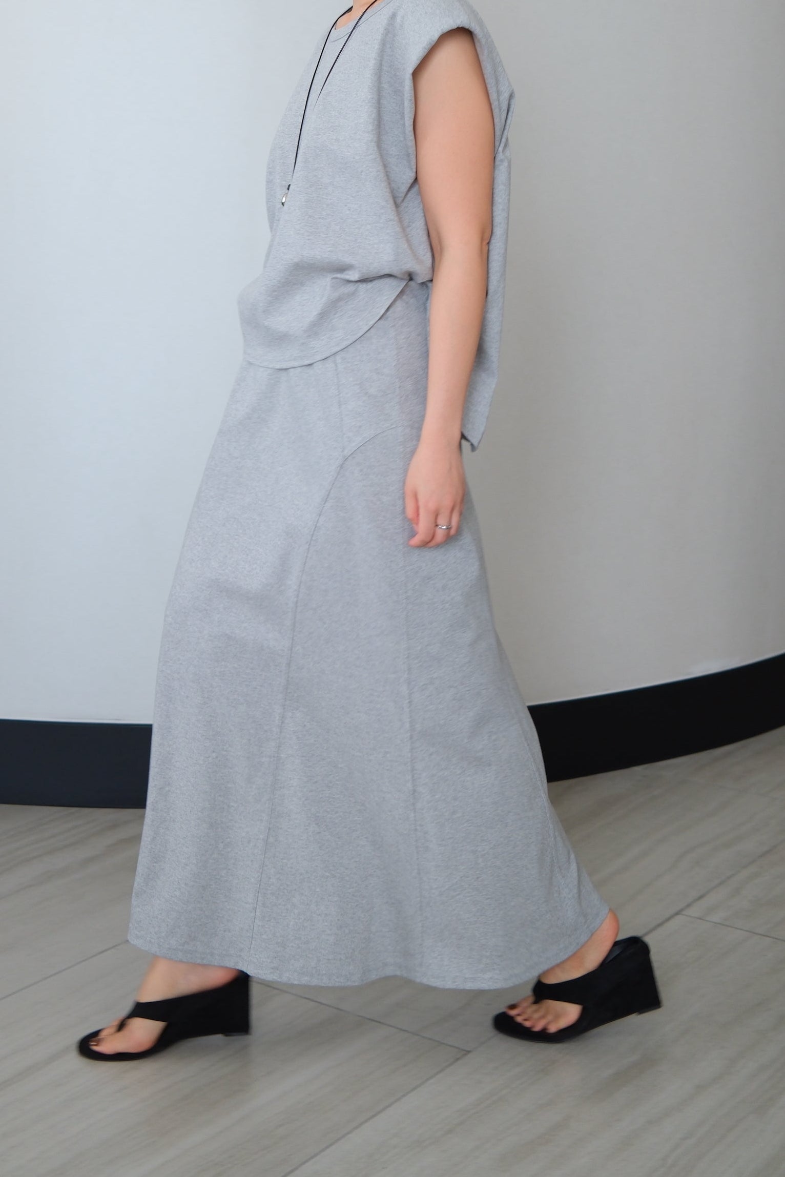 Pure Cotton Maxi Skirt