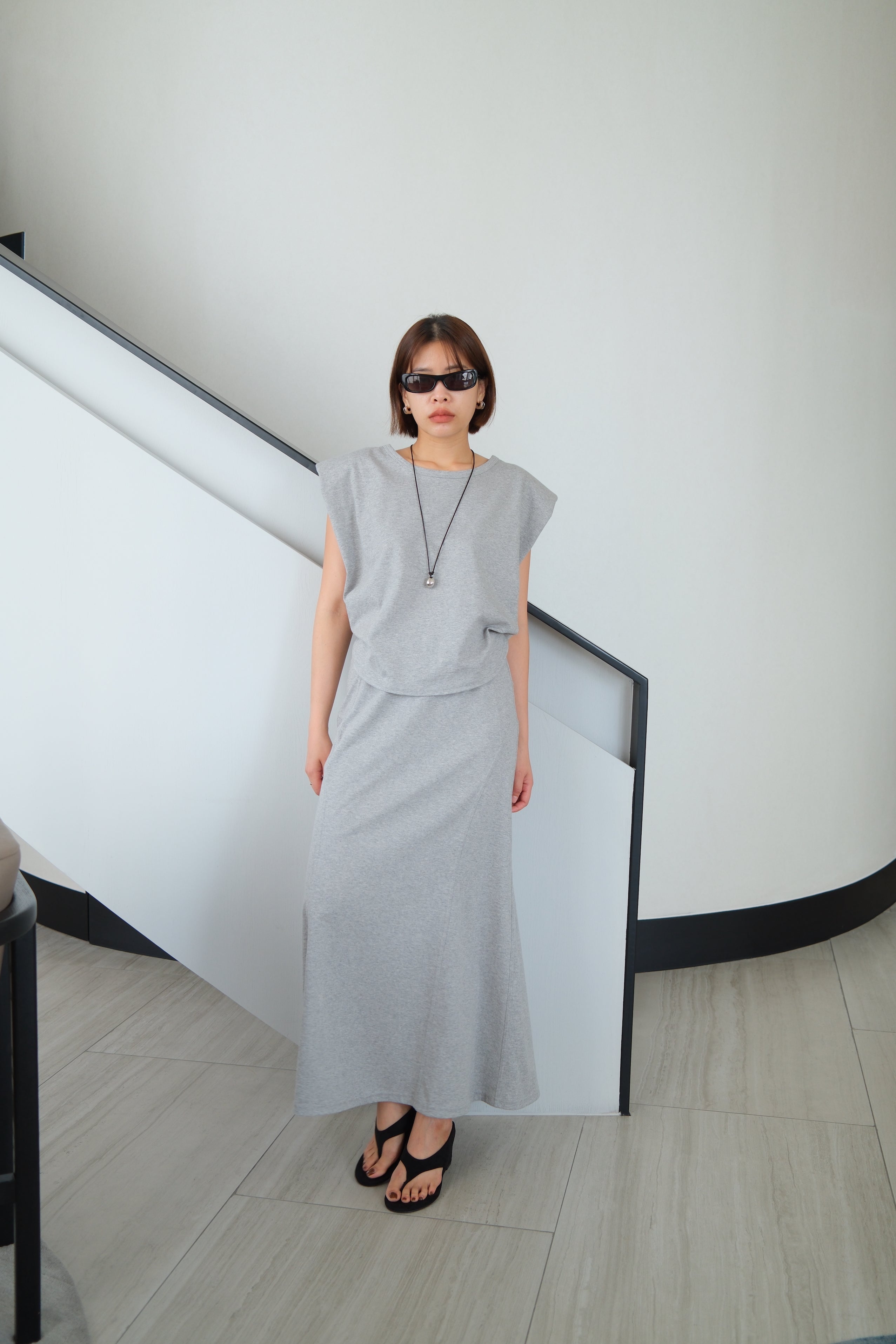 Pure Cotton Maxi Skirt