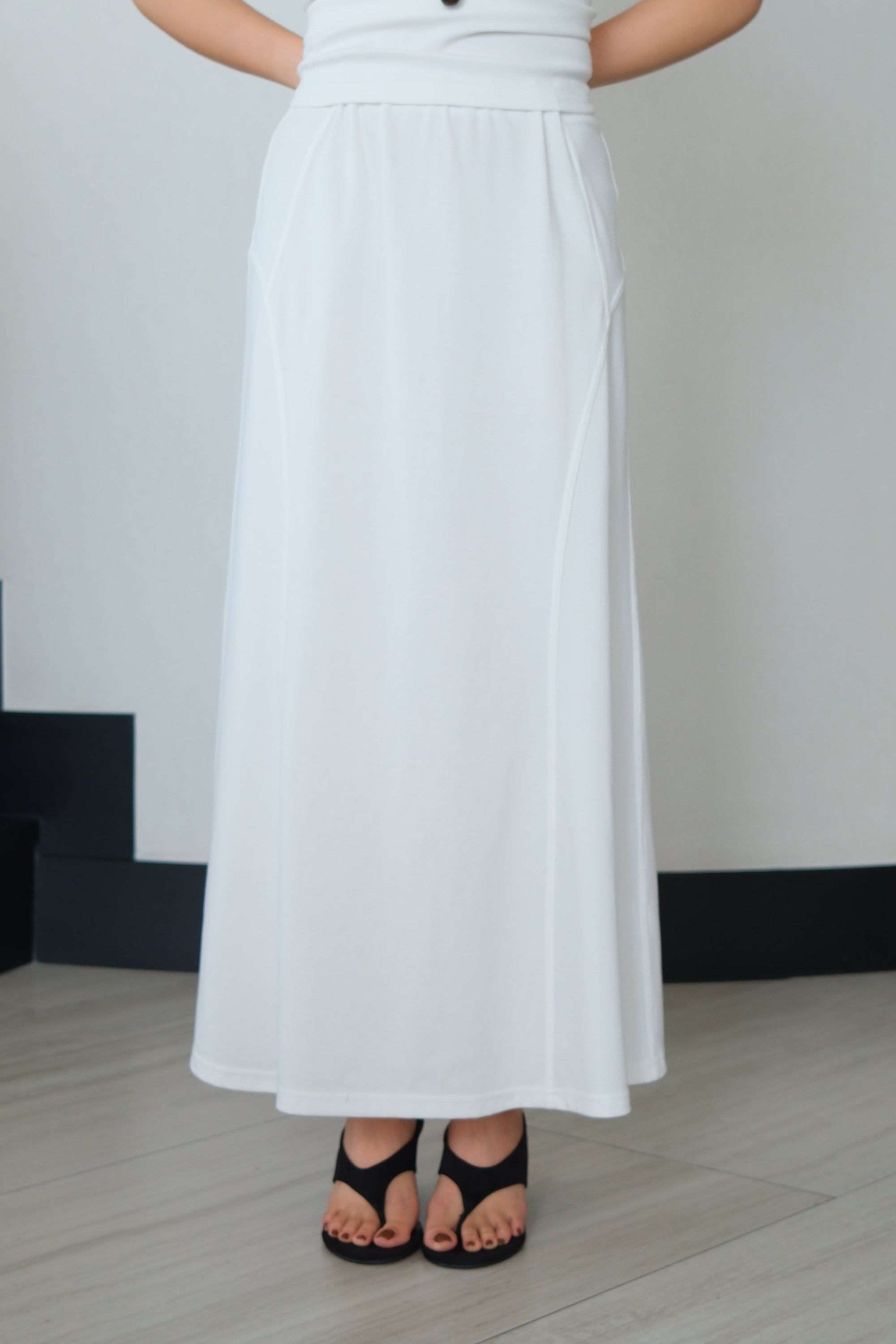 Pure Cotton Maxi Skirt