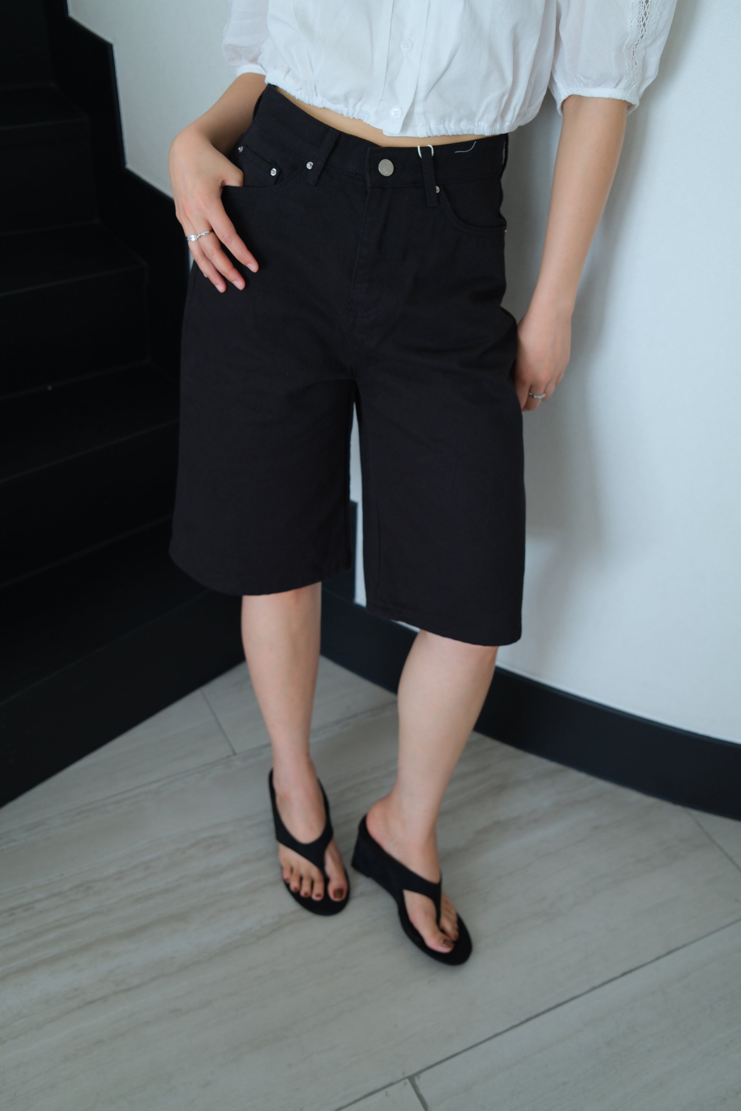 Downtown Denim Bermuda Shorts