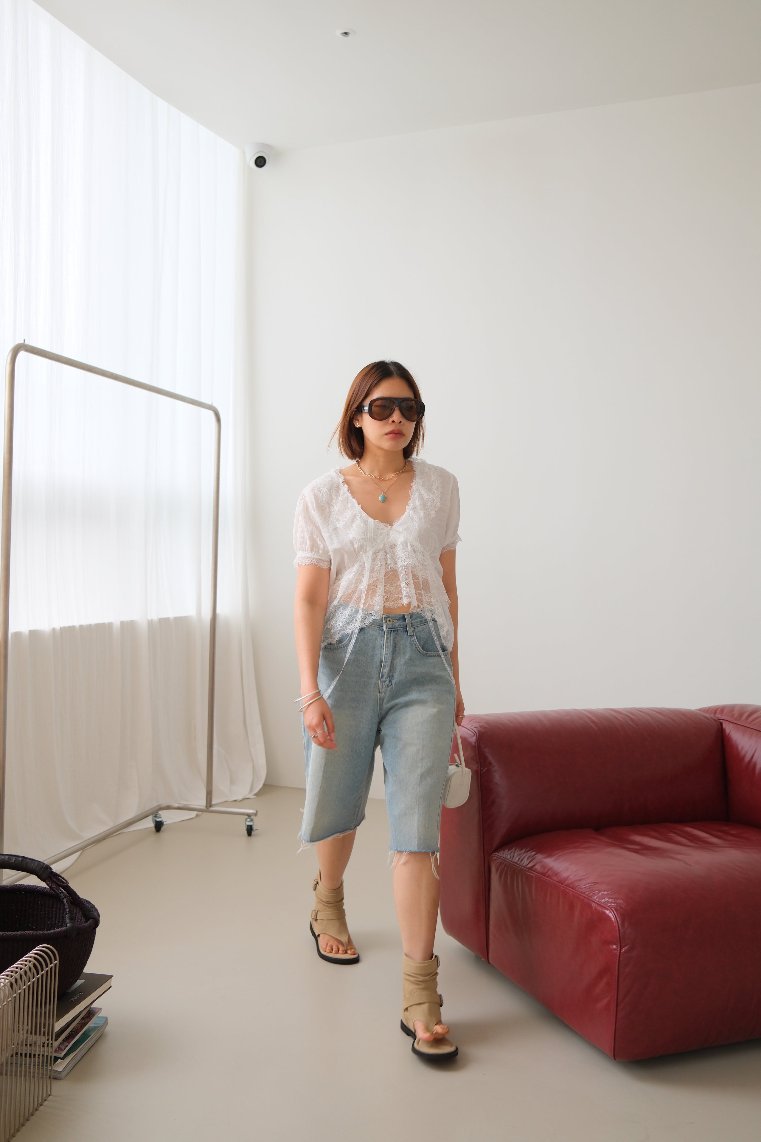 Chloe Lace V-Neck Blouse