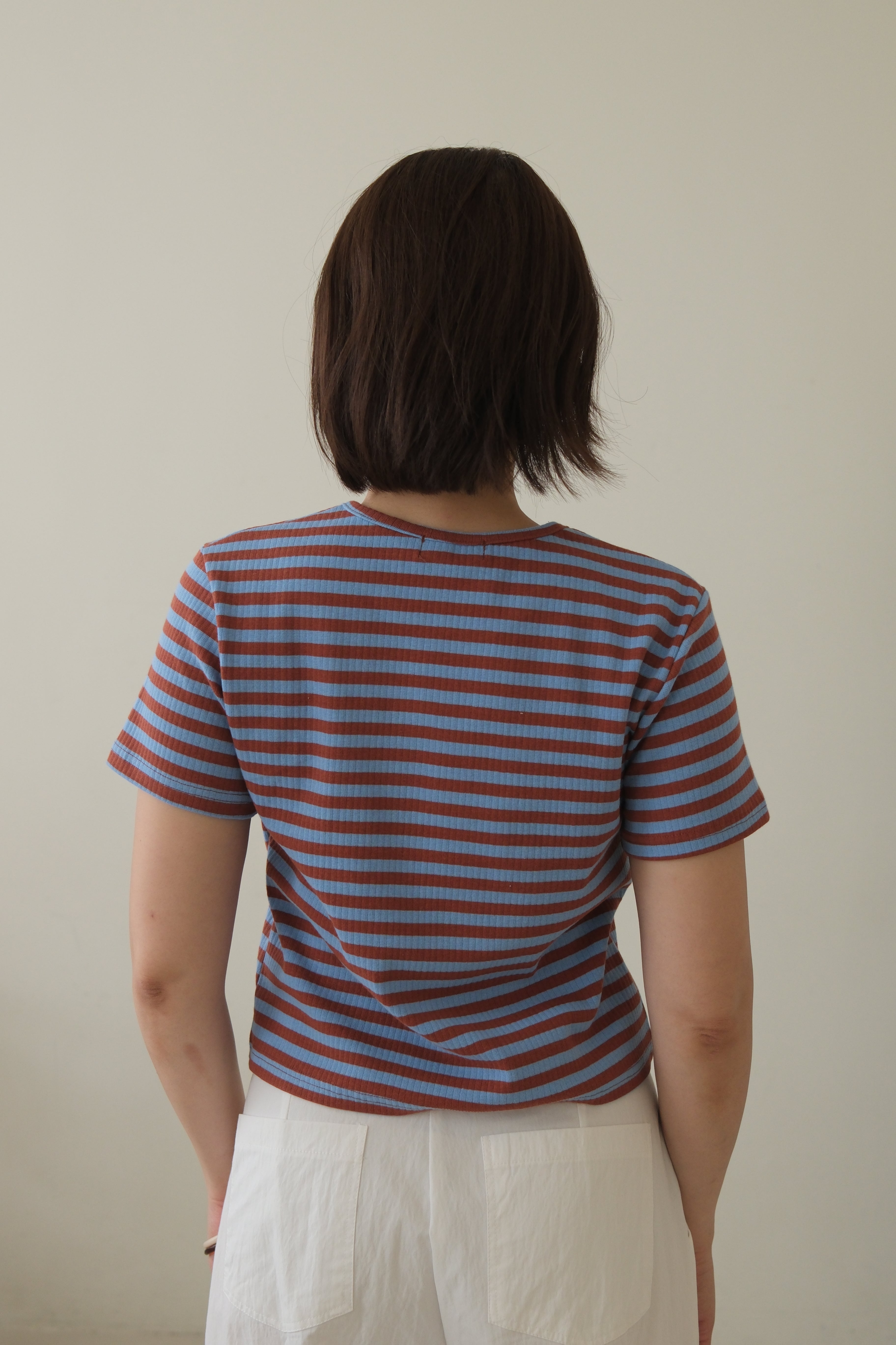 Striped mini tee with headband
