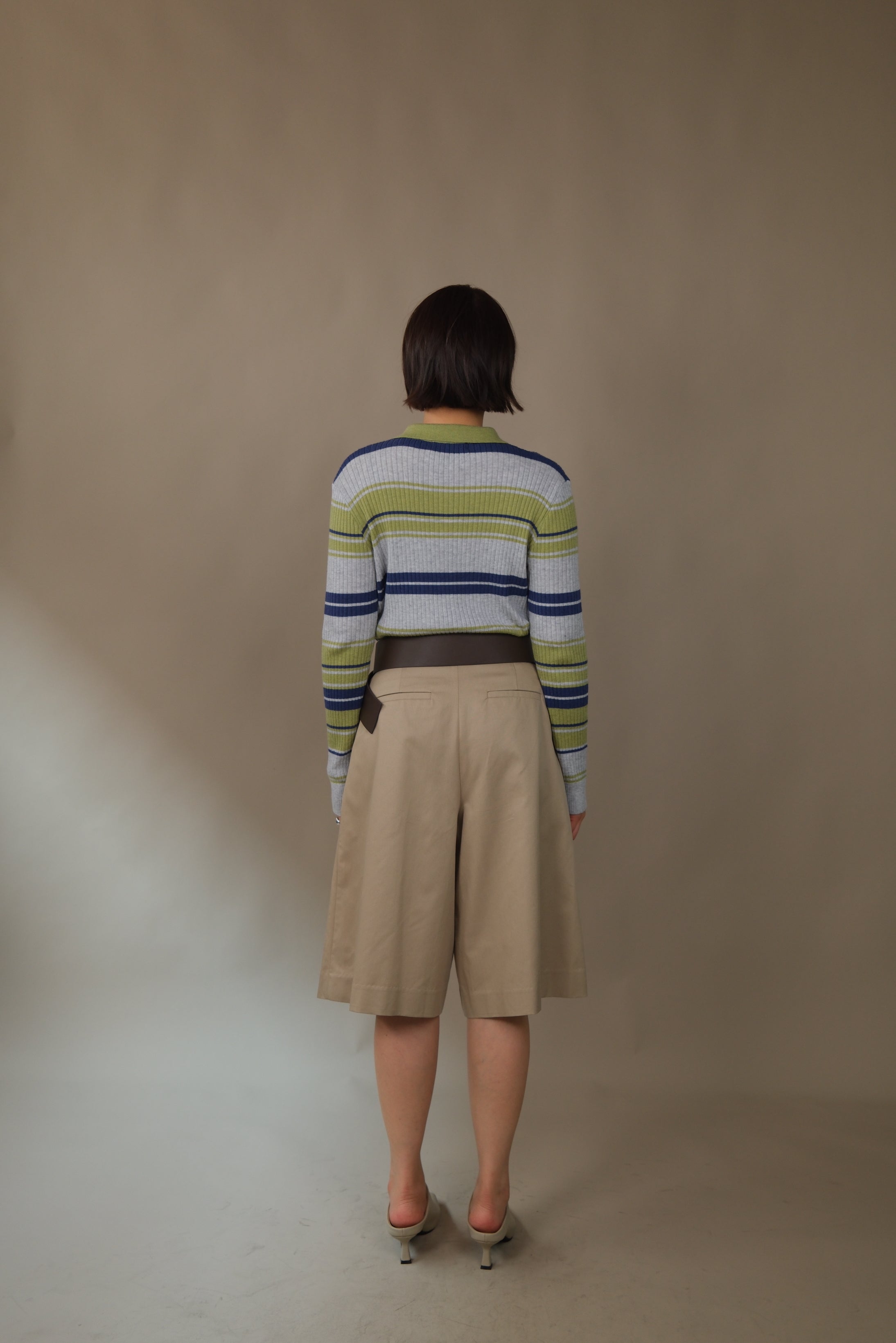 Bonbon striped knit cardigan