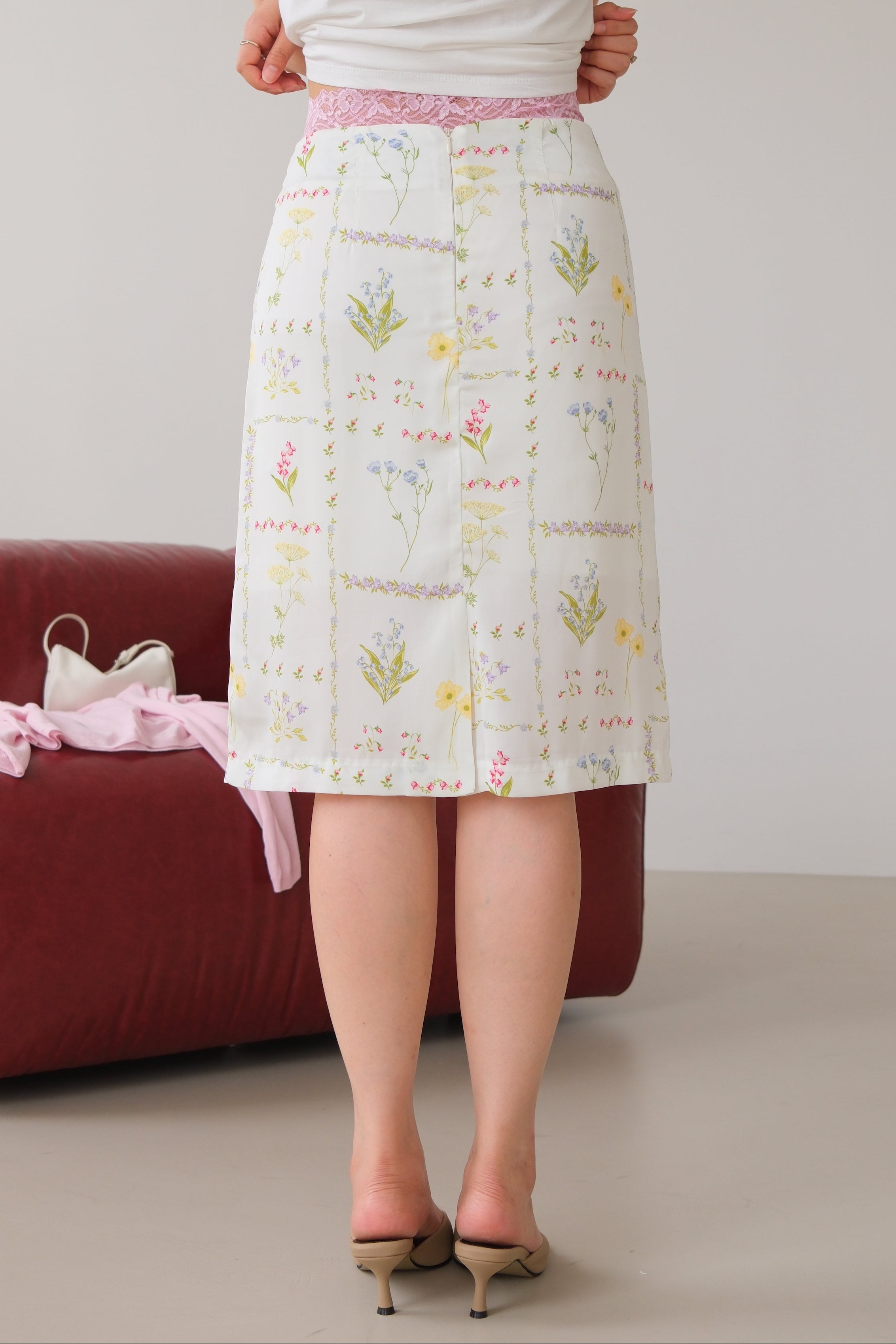 Glance Floral Pencil Skirt
