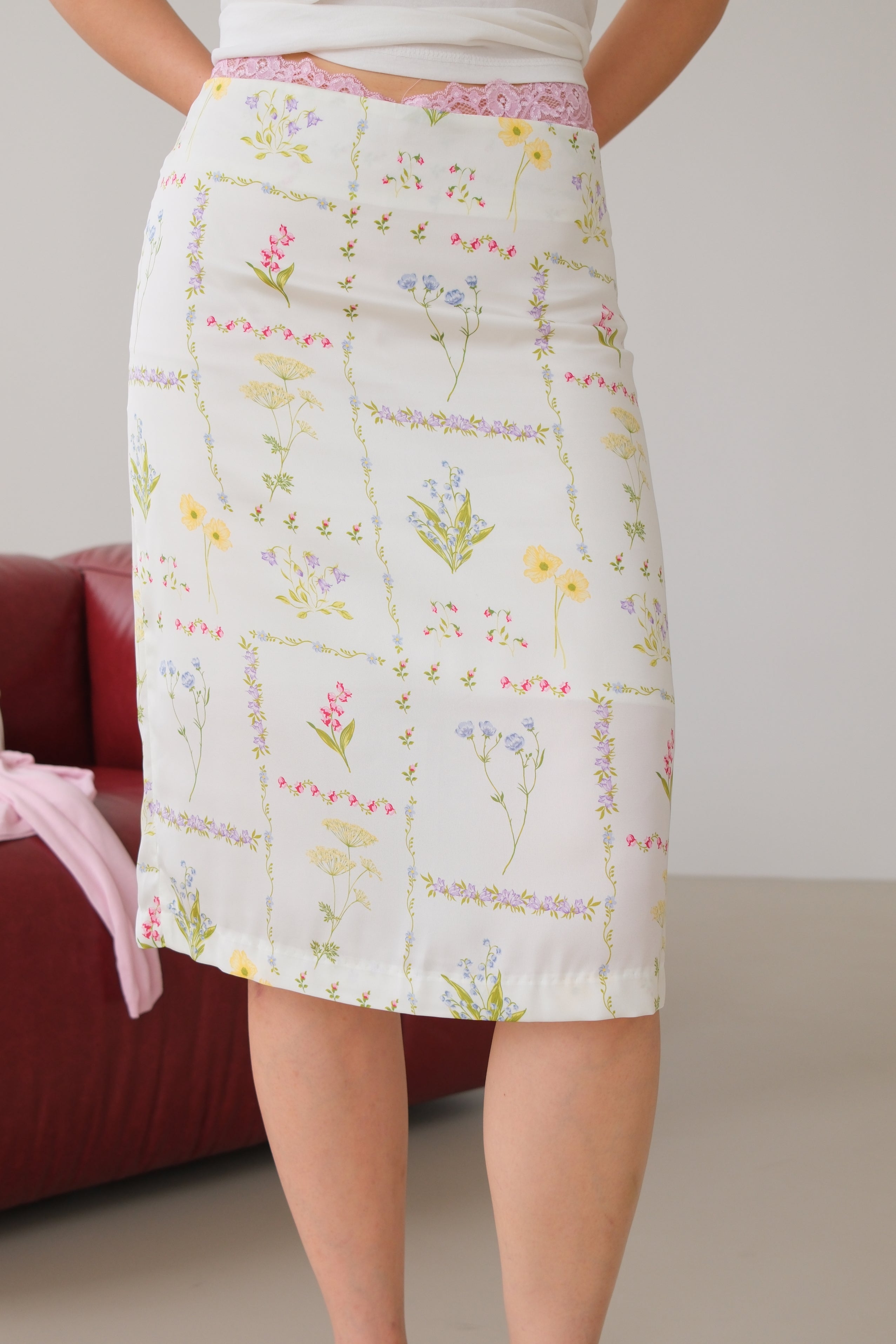 Glance Floral Pencil Skirt