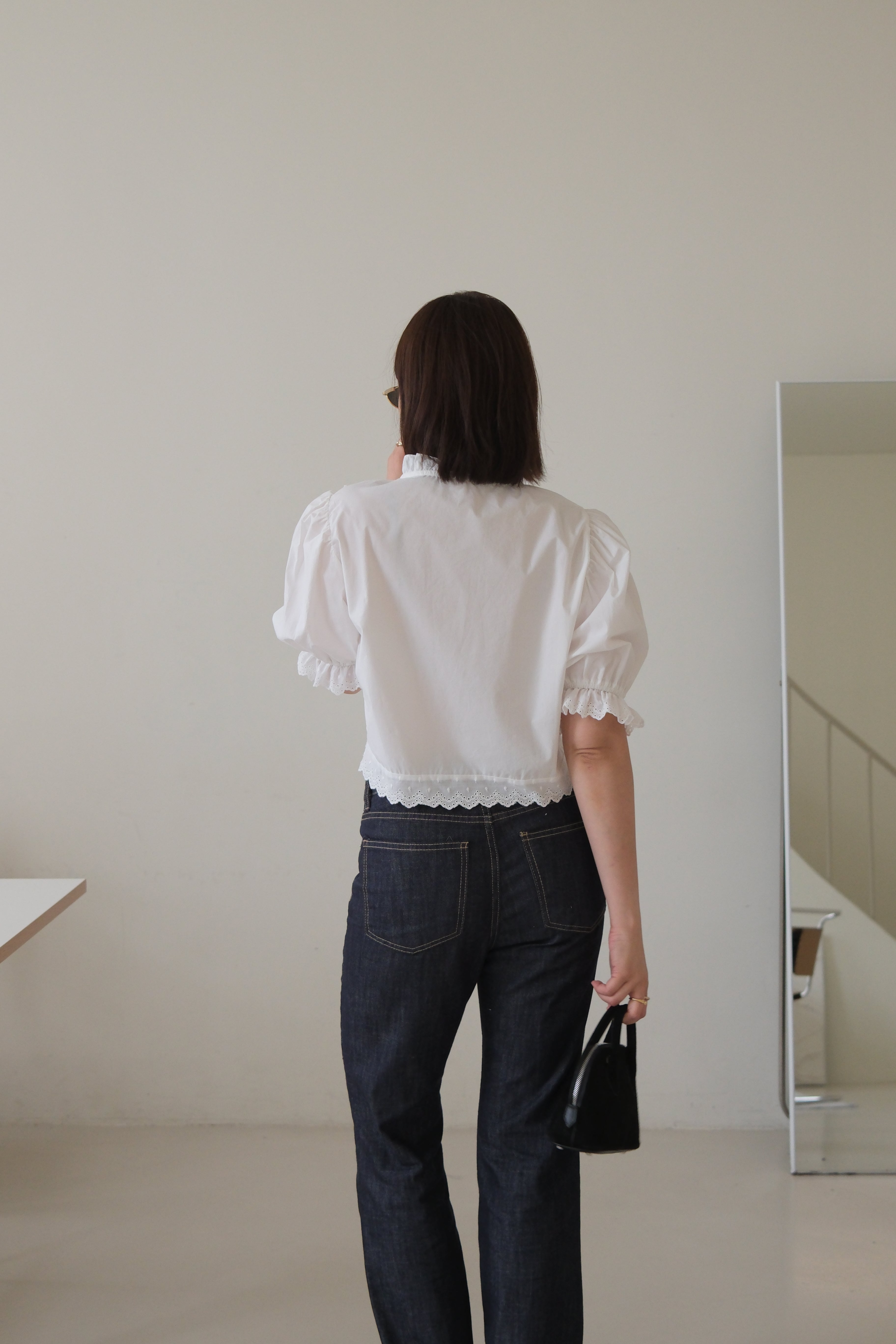 Alice Lace crop shirt