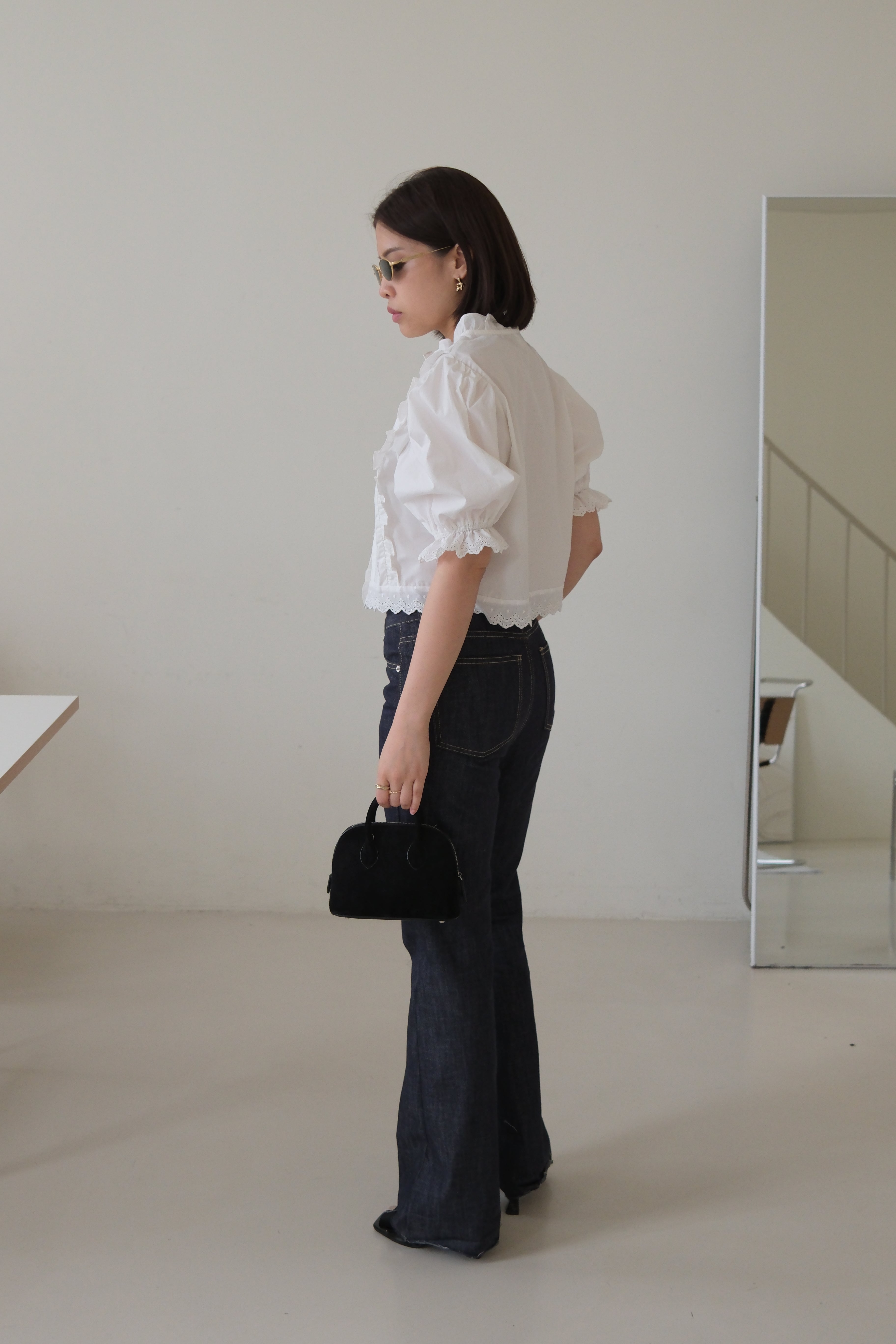 Alice Lace crop shirt