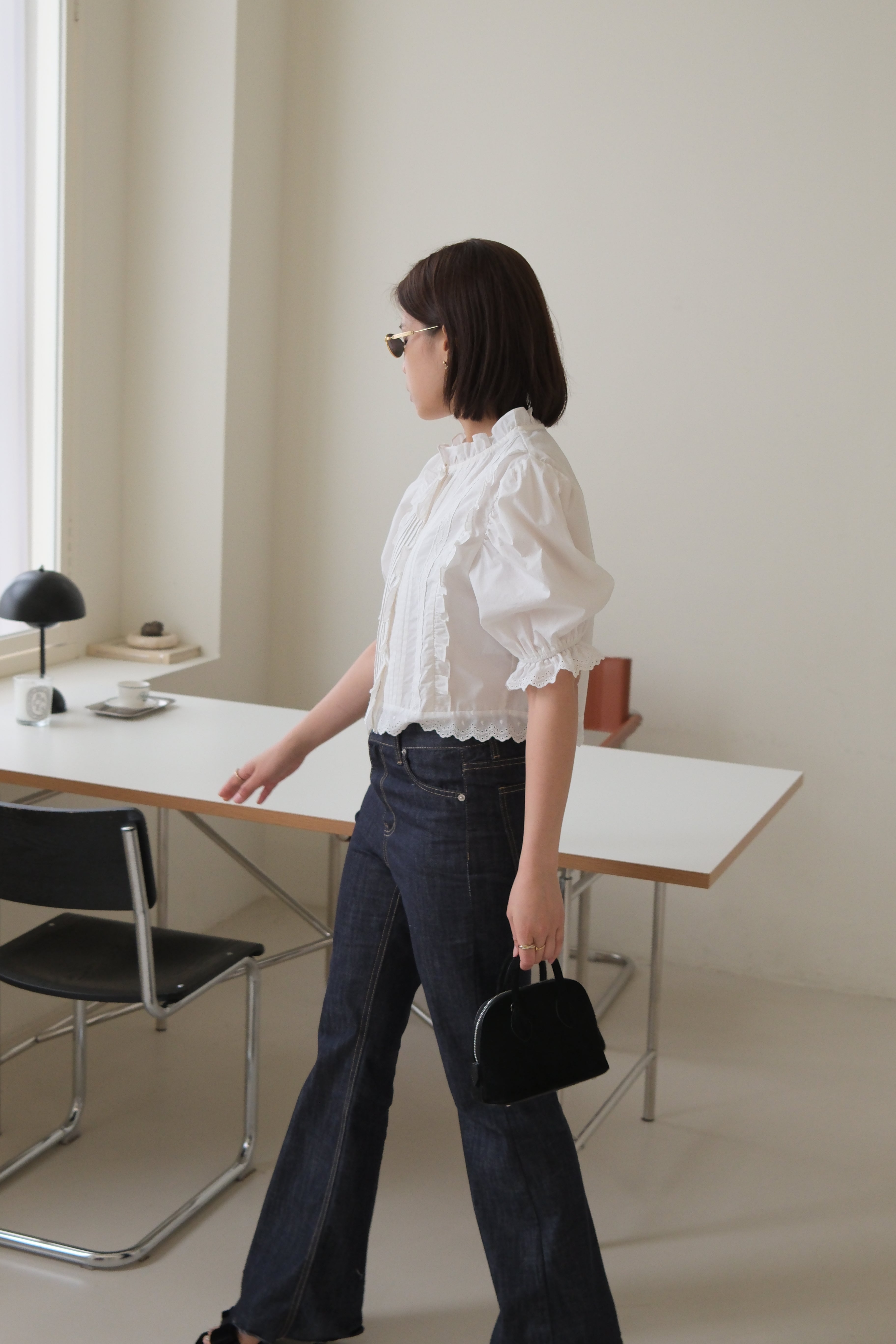 Alice Lace crop shirt
