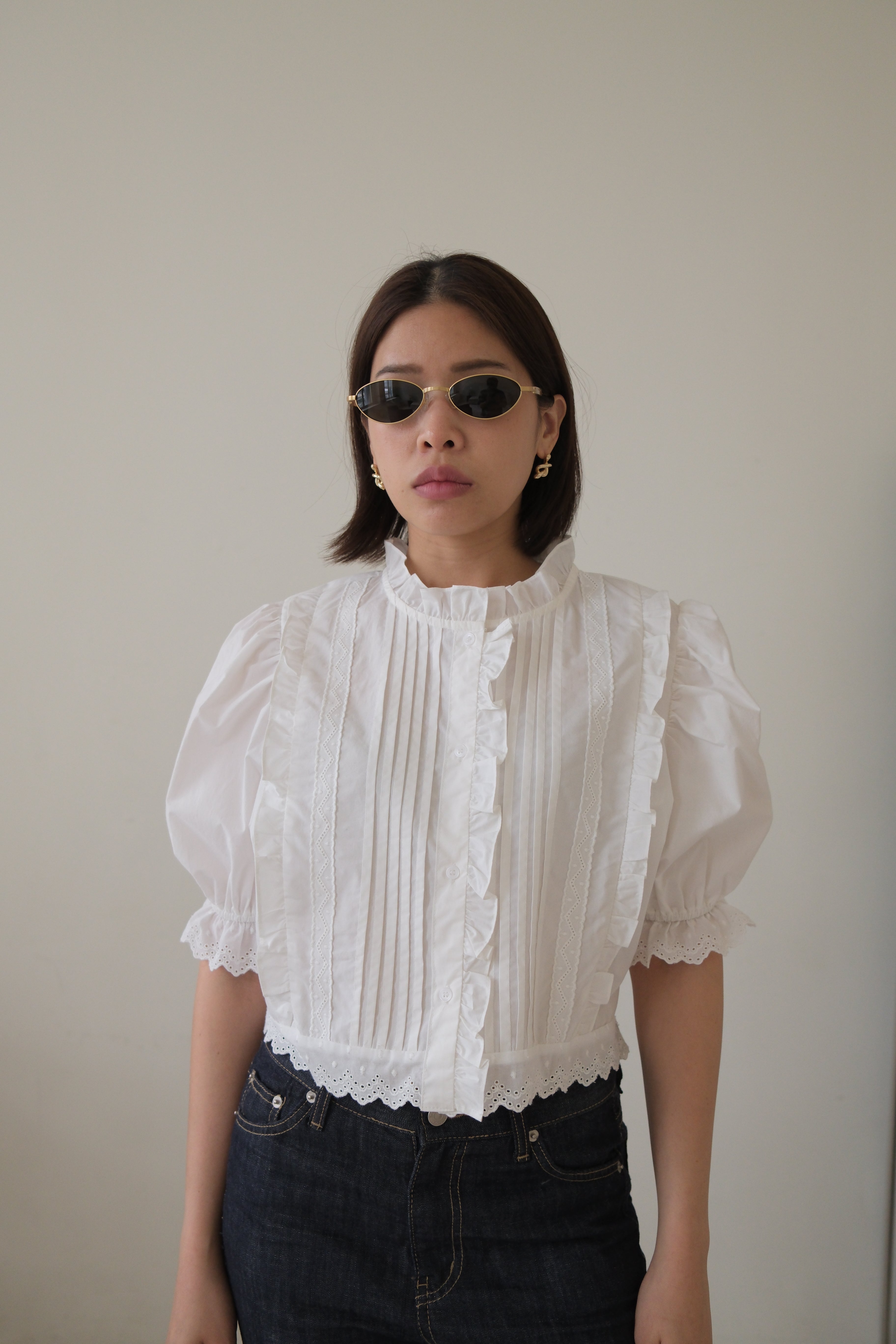 Alice Lace crop shirt
