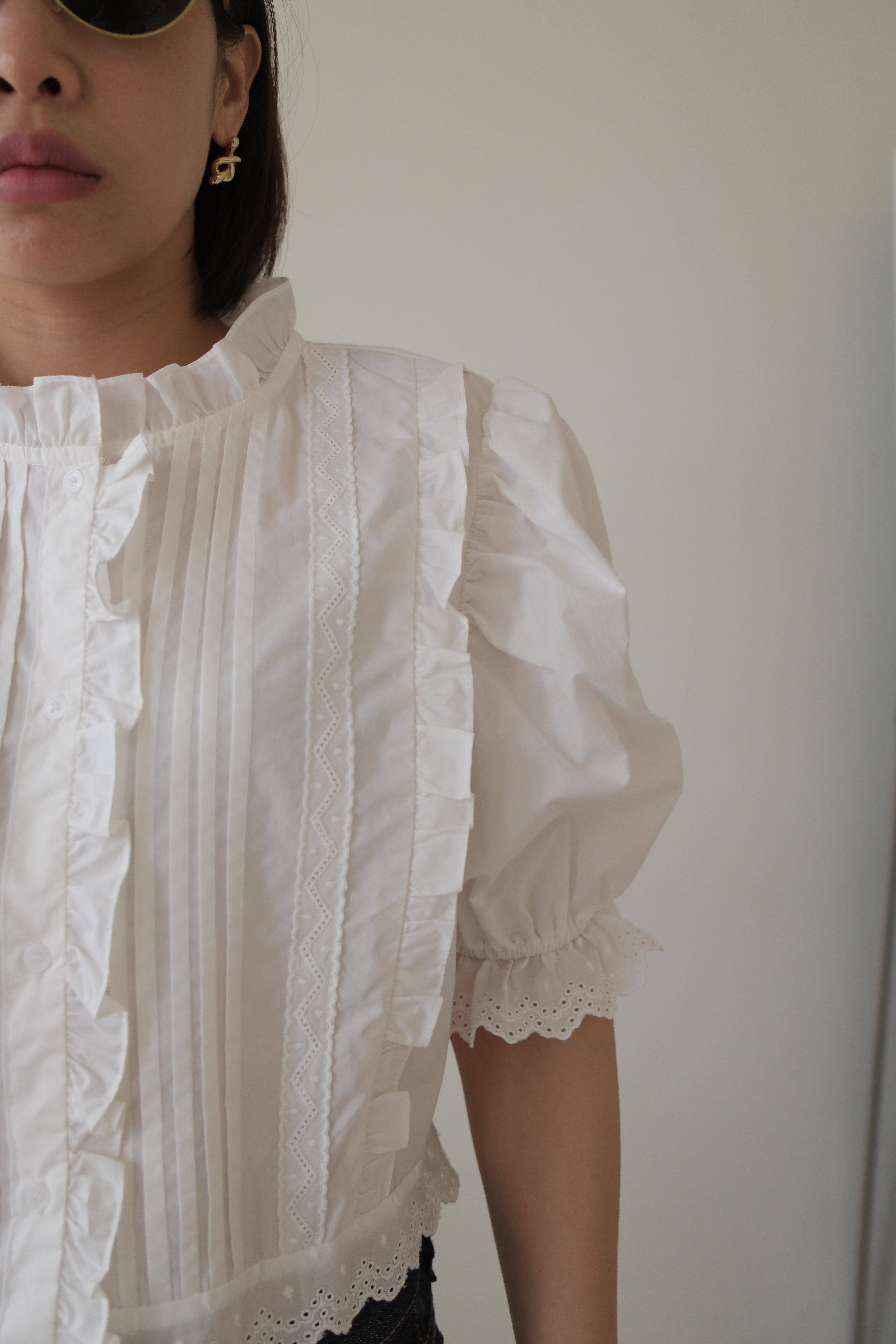 Alice Lace crop shirt