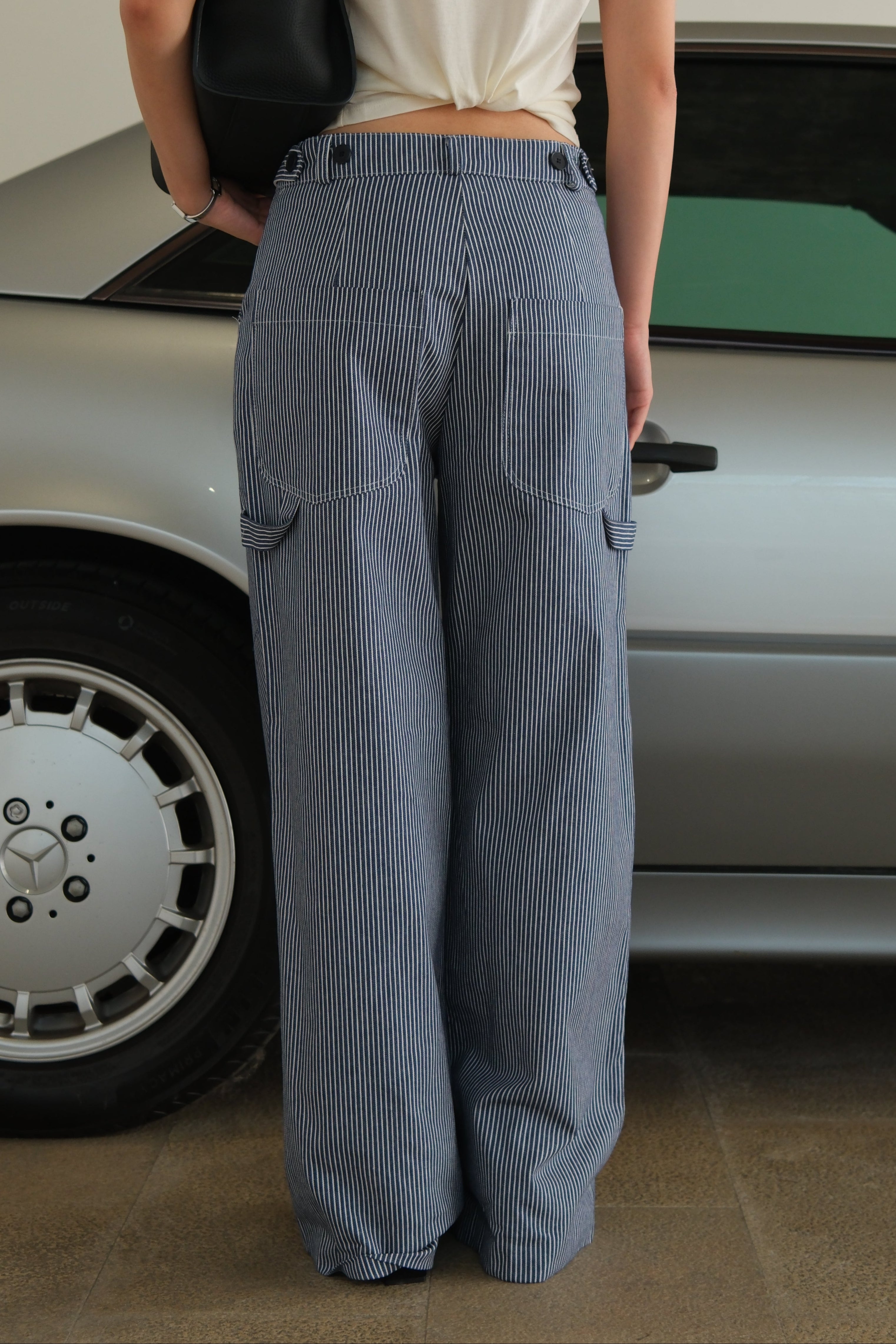 Loen Carpenter Stripe denim pants