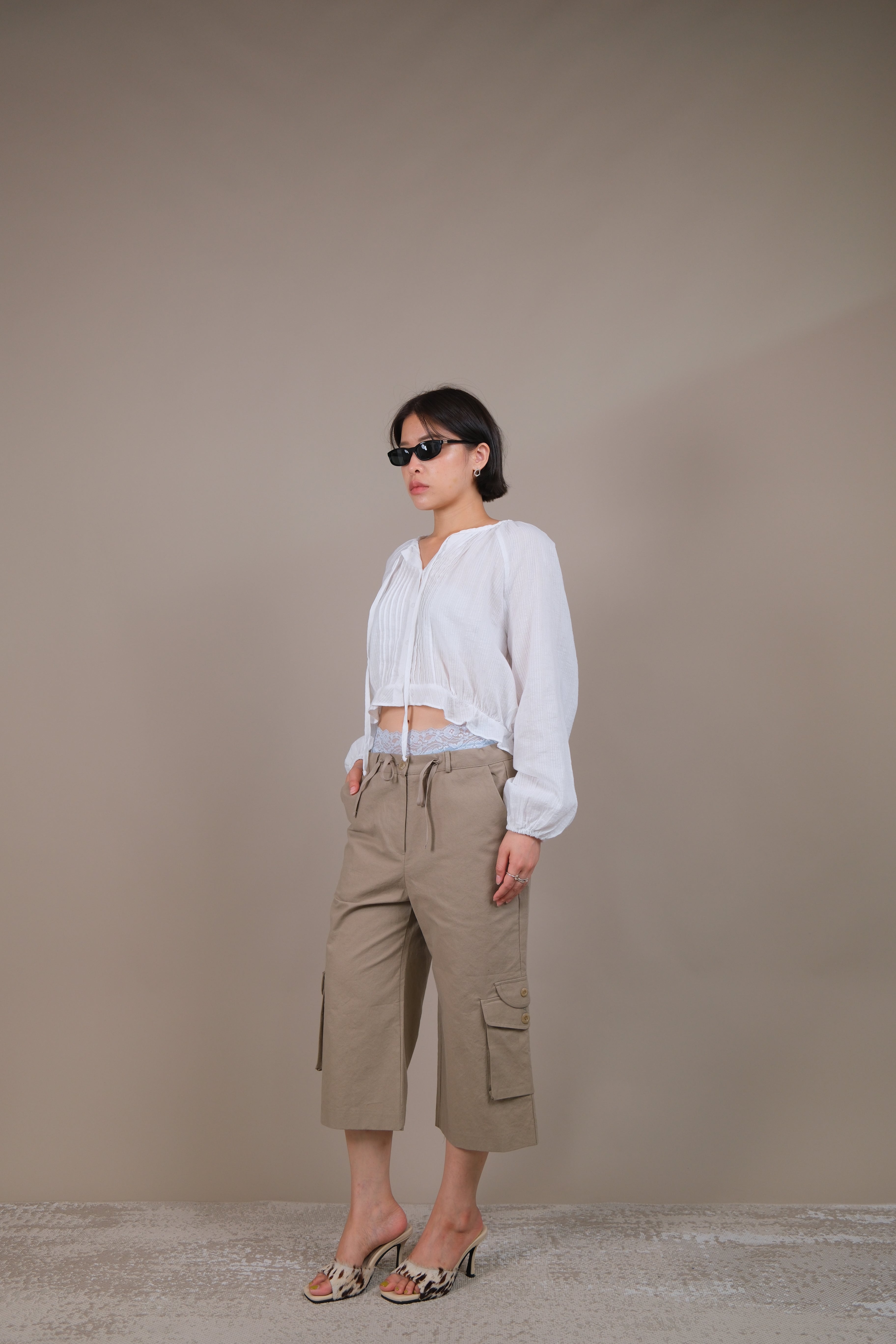 Slouchy Crop Cargo