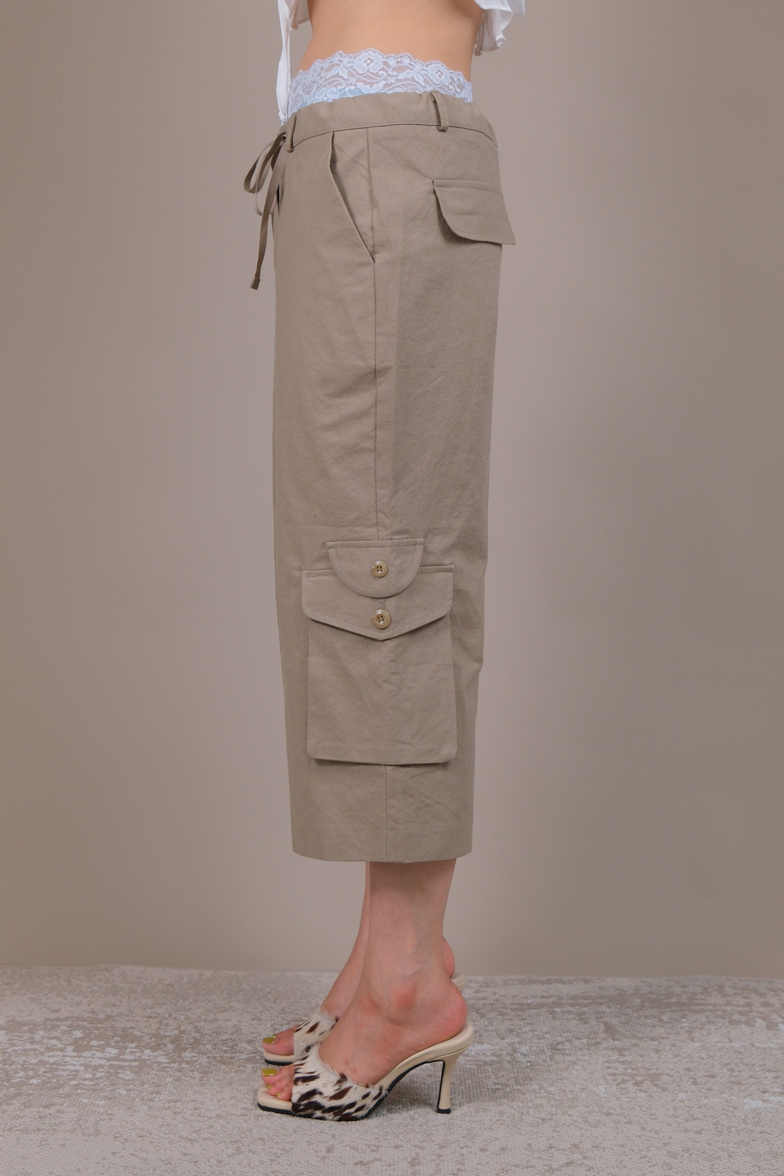 Slouchy Crop Cargo