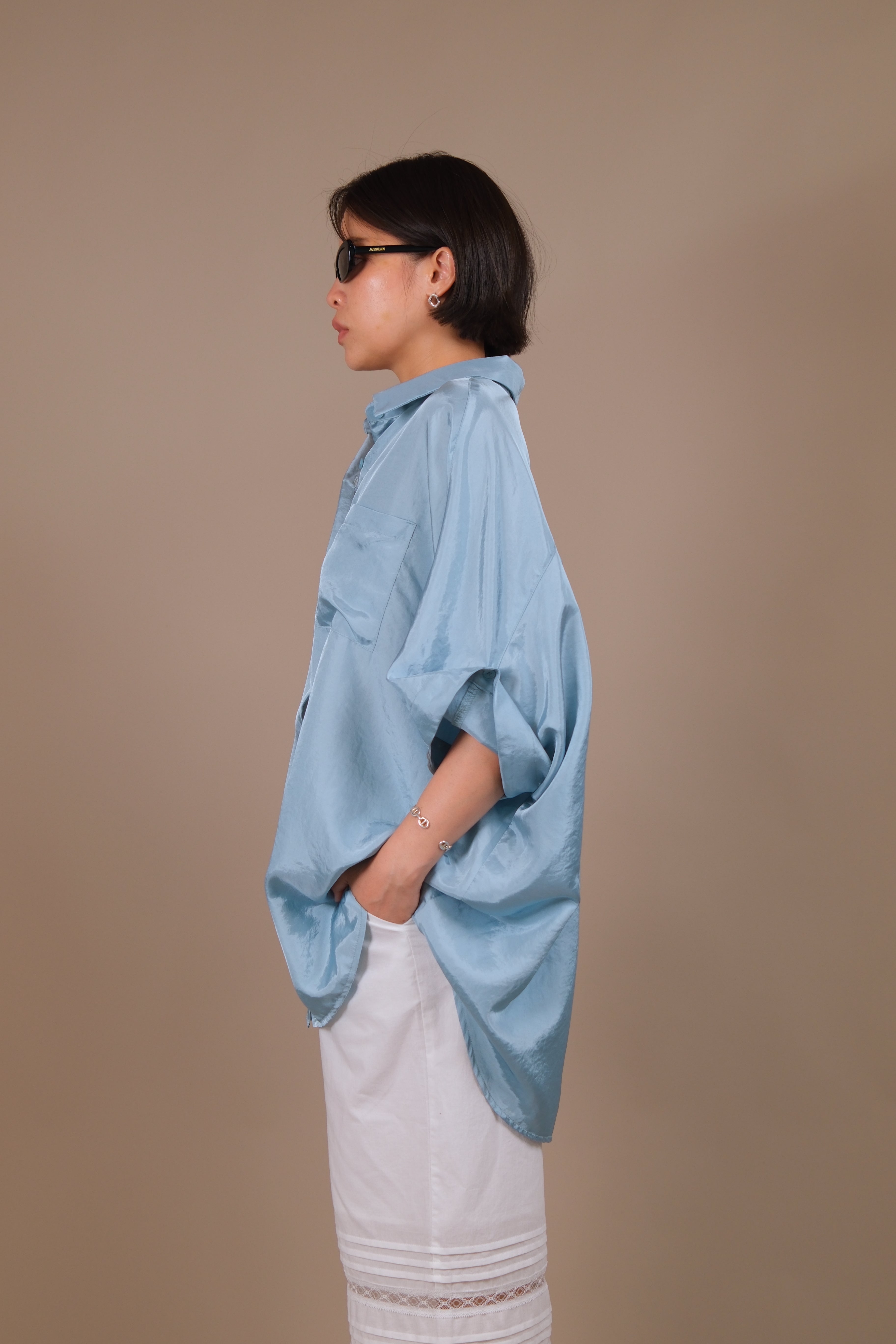 Boyish Satin Shirt