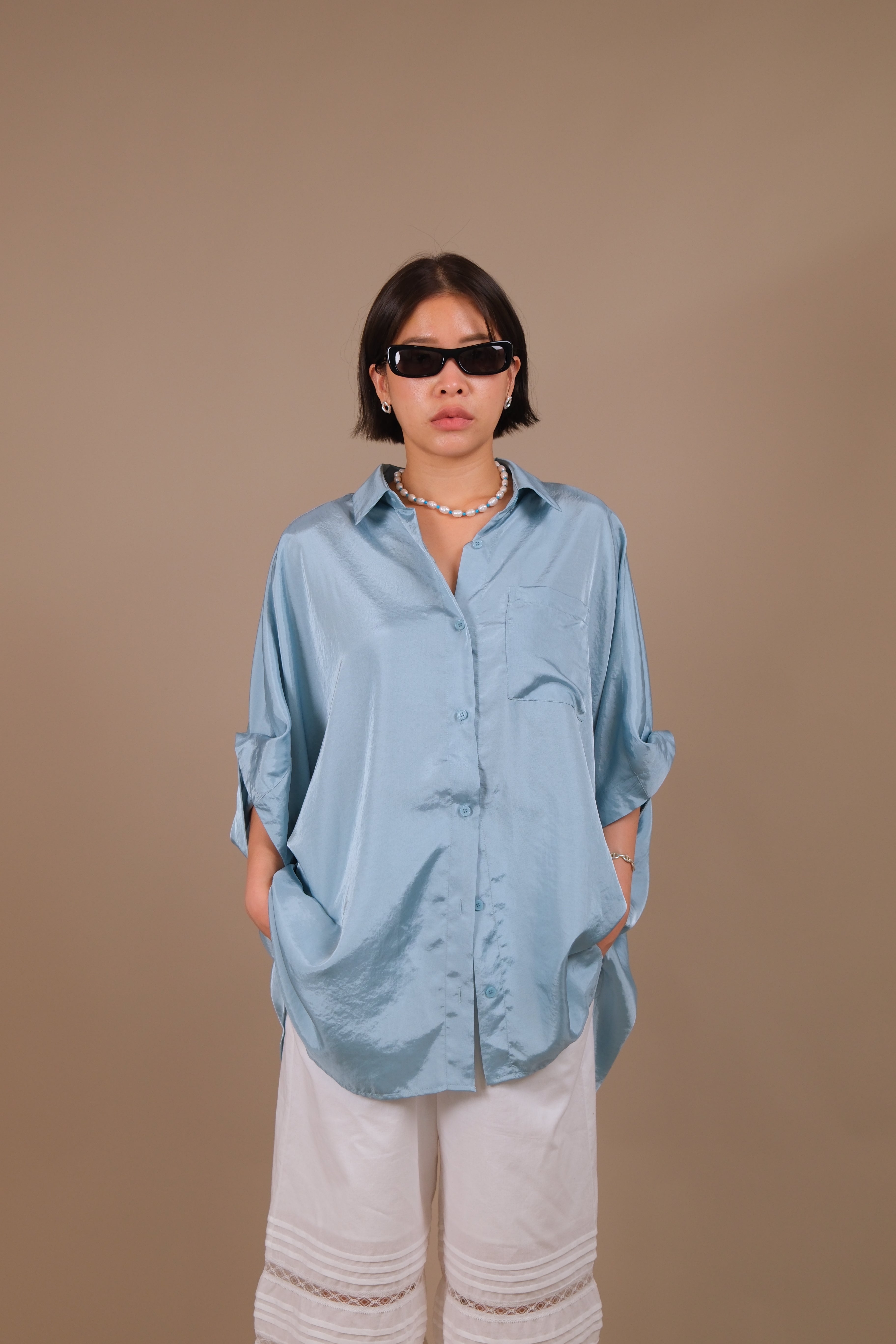 Boyish Satin Shirt