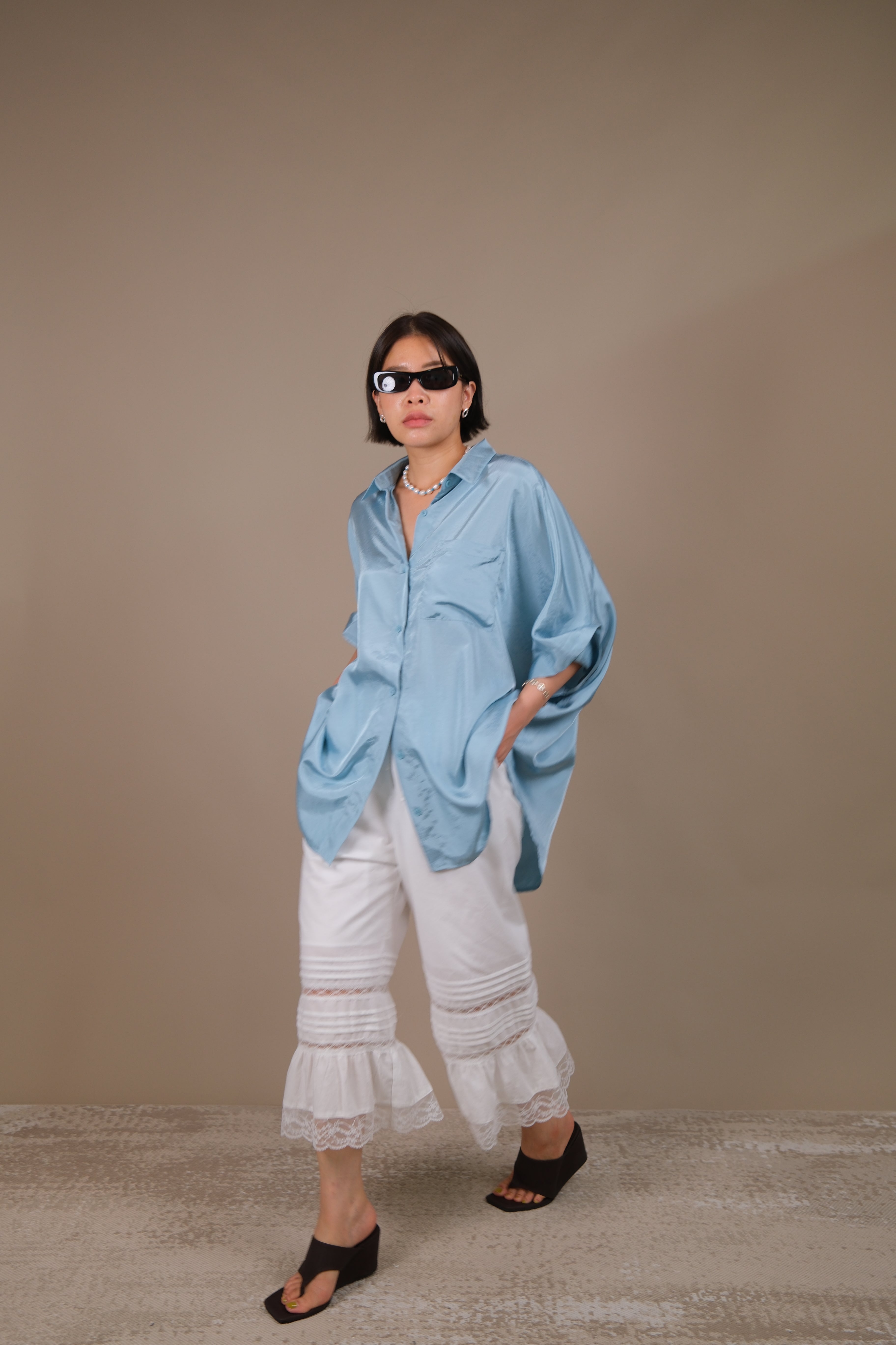 Boyish Satin Shirt