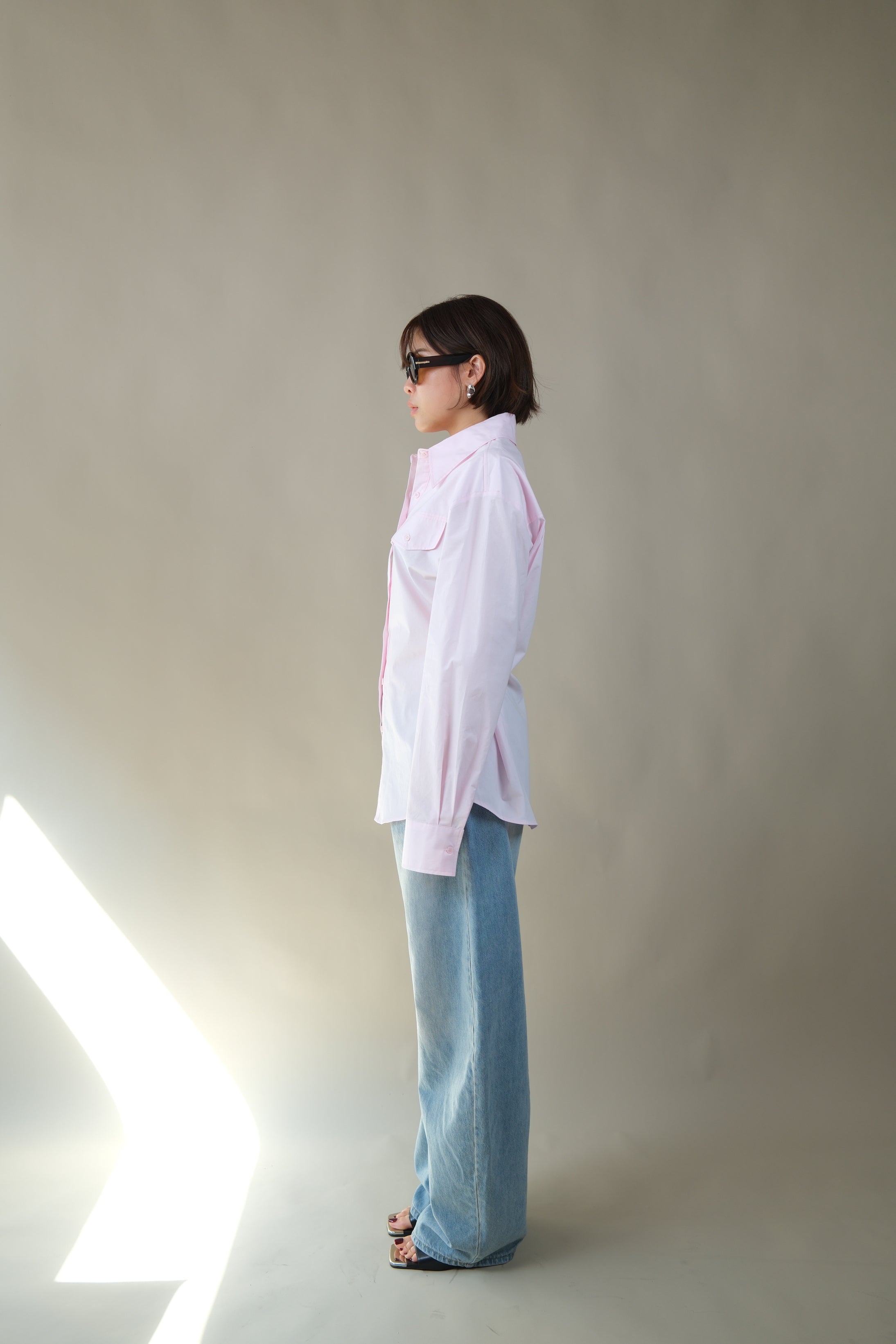 Jolin adjustable waist pocket shirt
