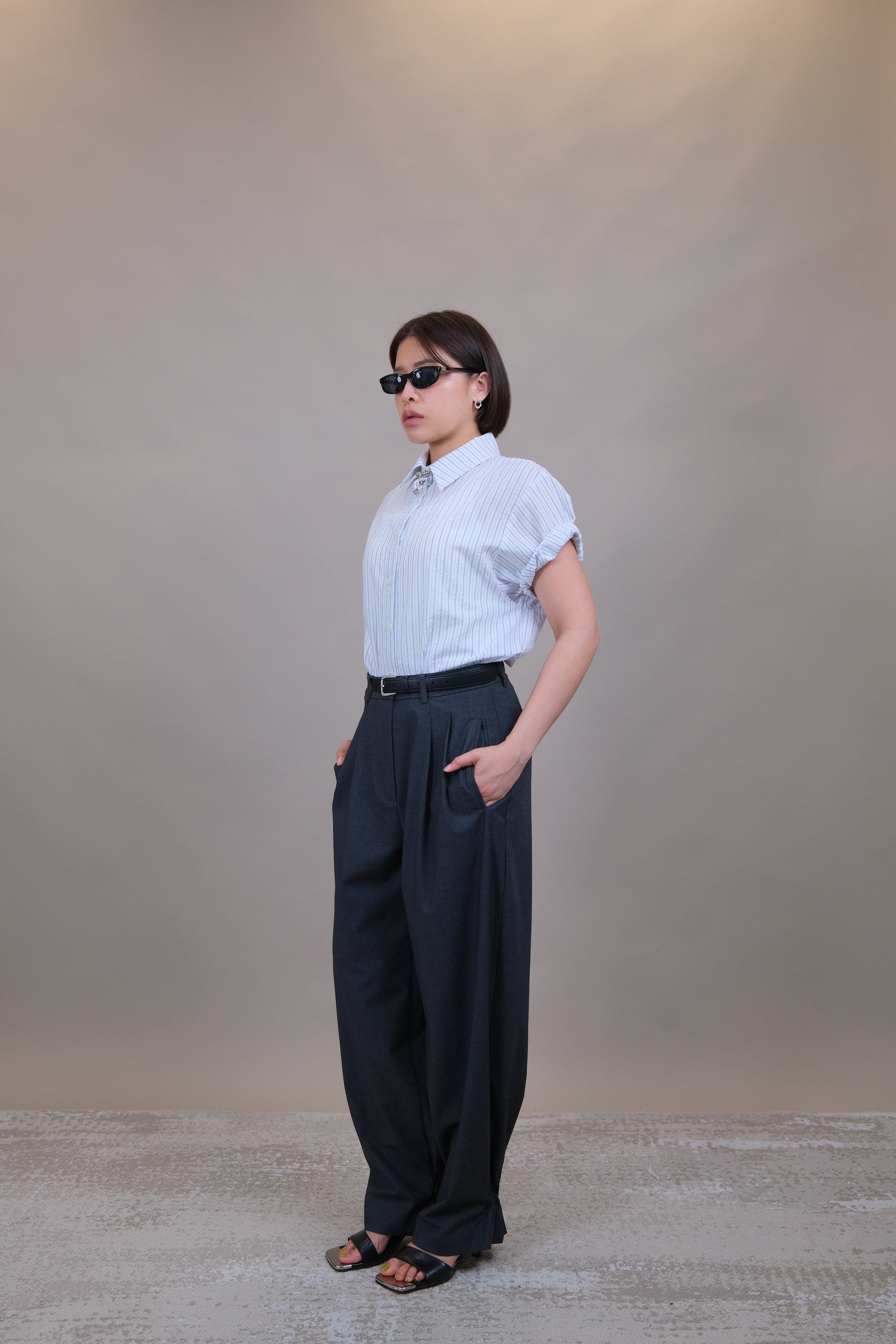Coastal Roll-Up Striped Shirt