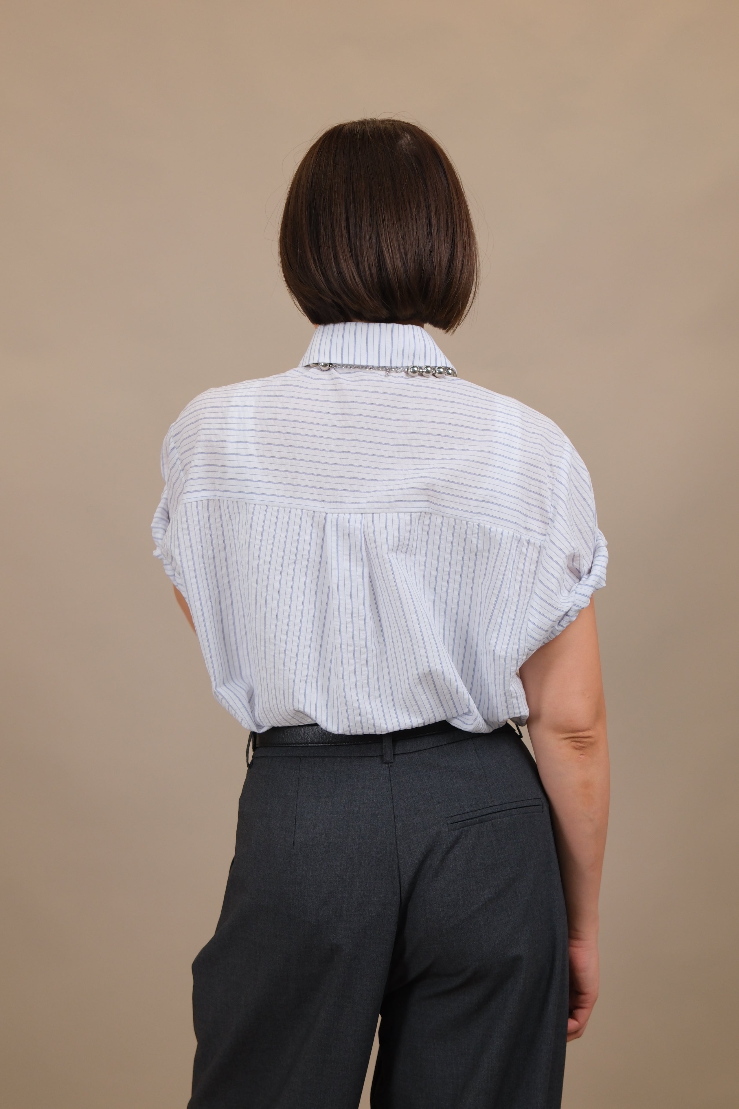 Coastal Roll-Up Striped Shirt