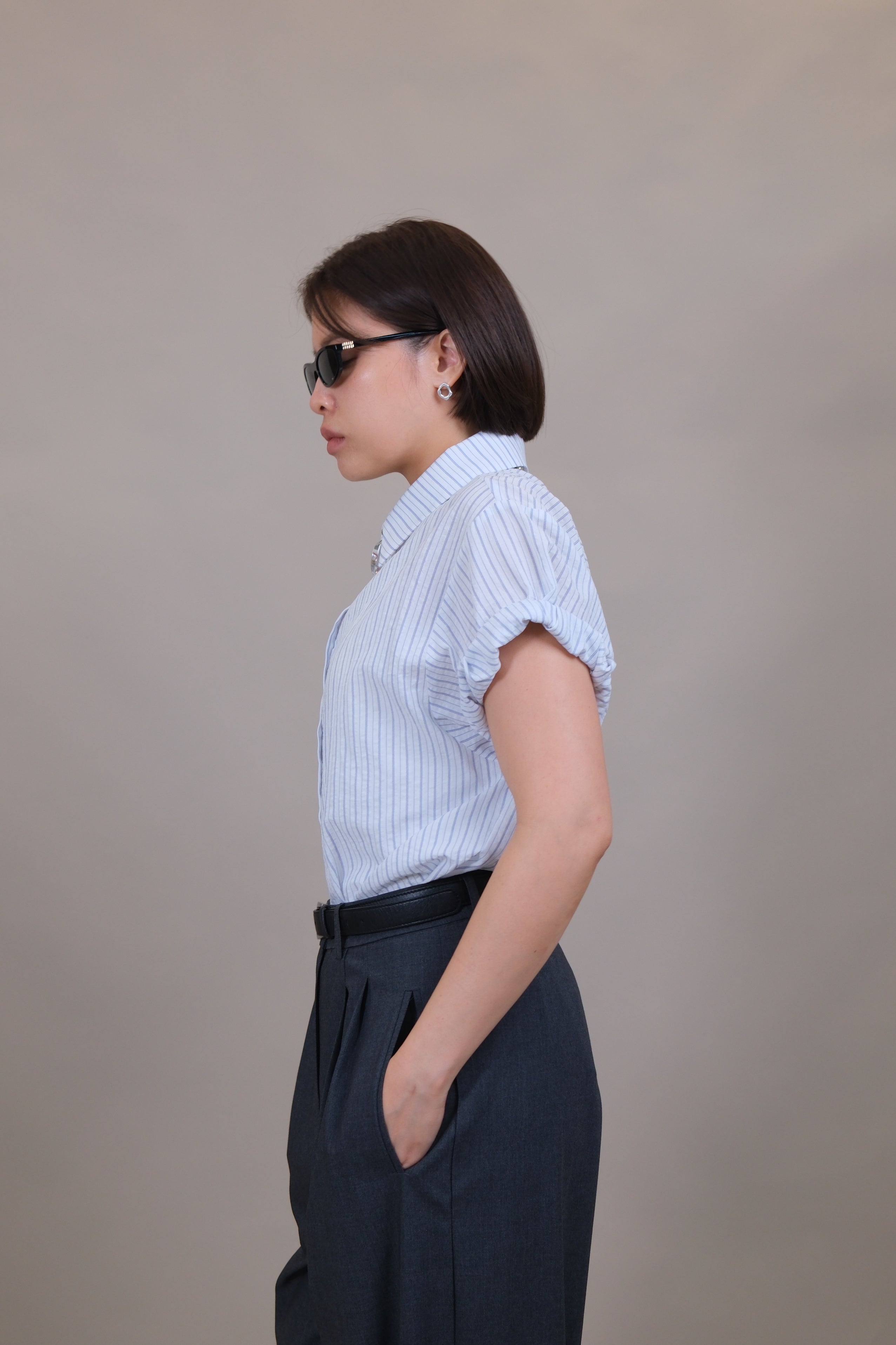 Coastal Roll-Up Striped Shirt