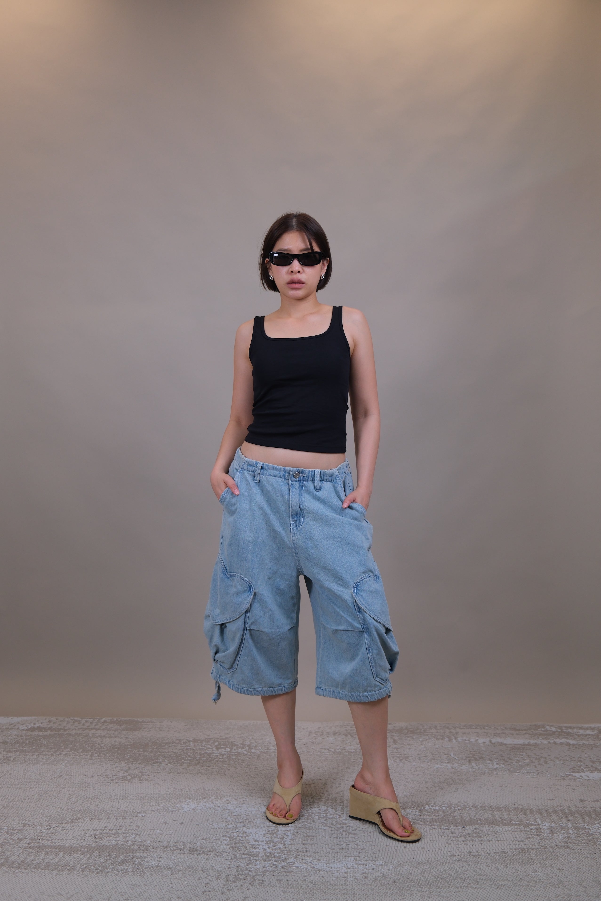 Heart-Pocket Cargo shorts