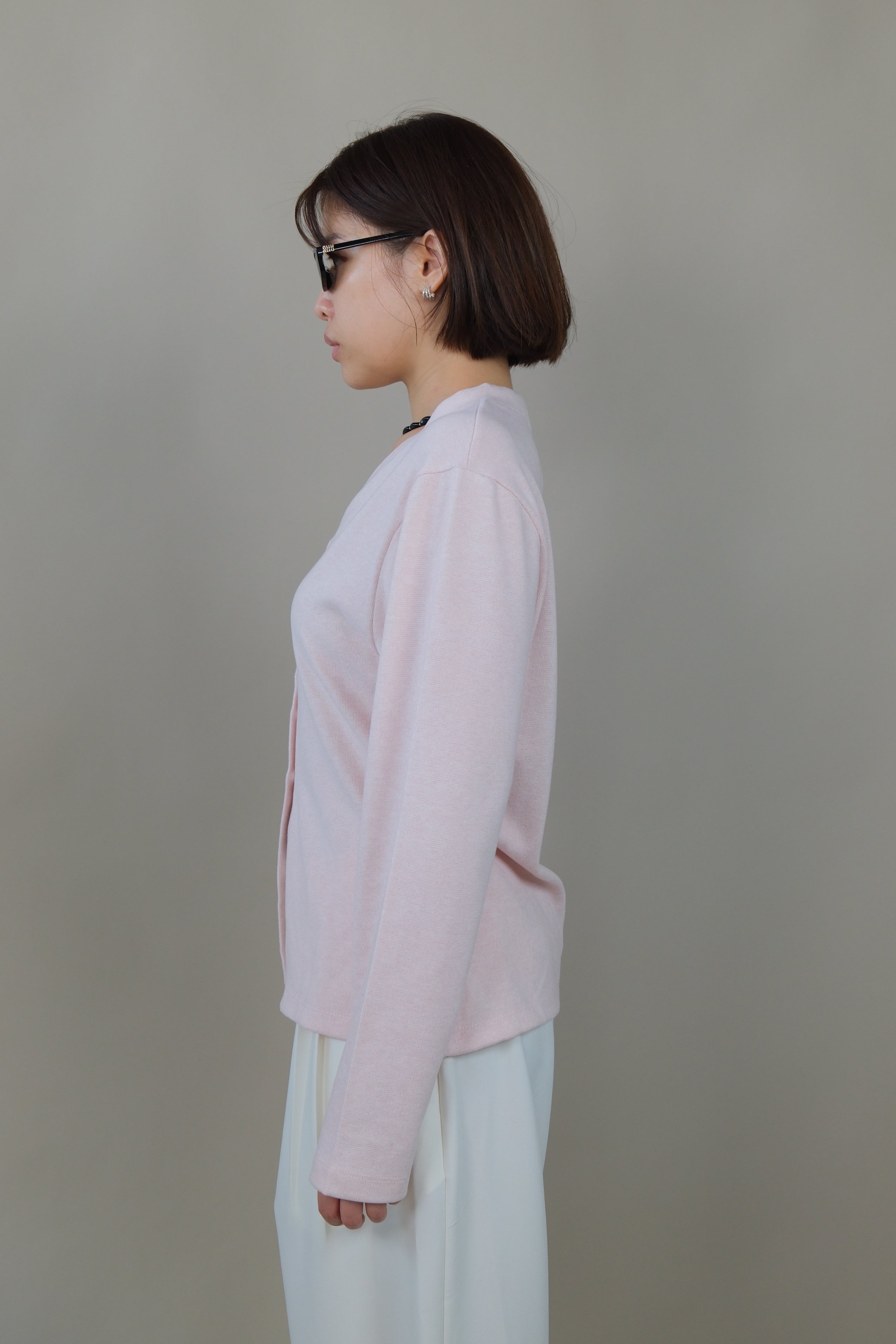 Elise Sculpted V-Neck Cardigan