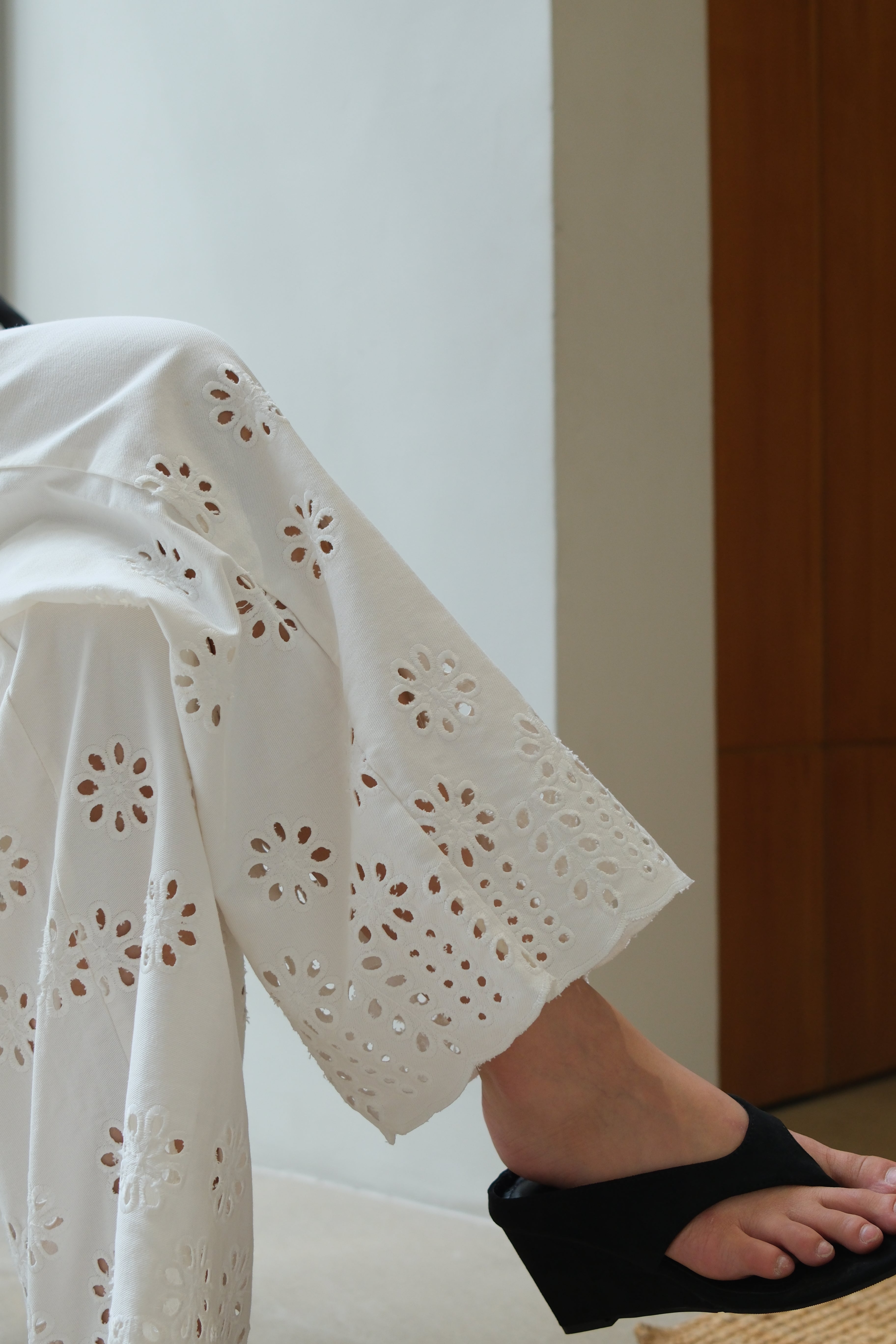 Rumi Laser Cut Straight Pants