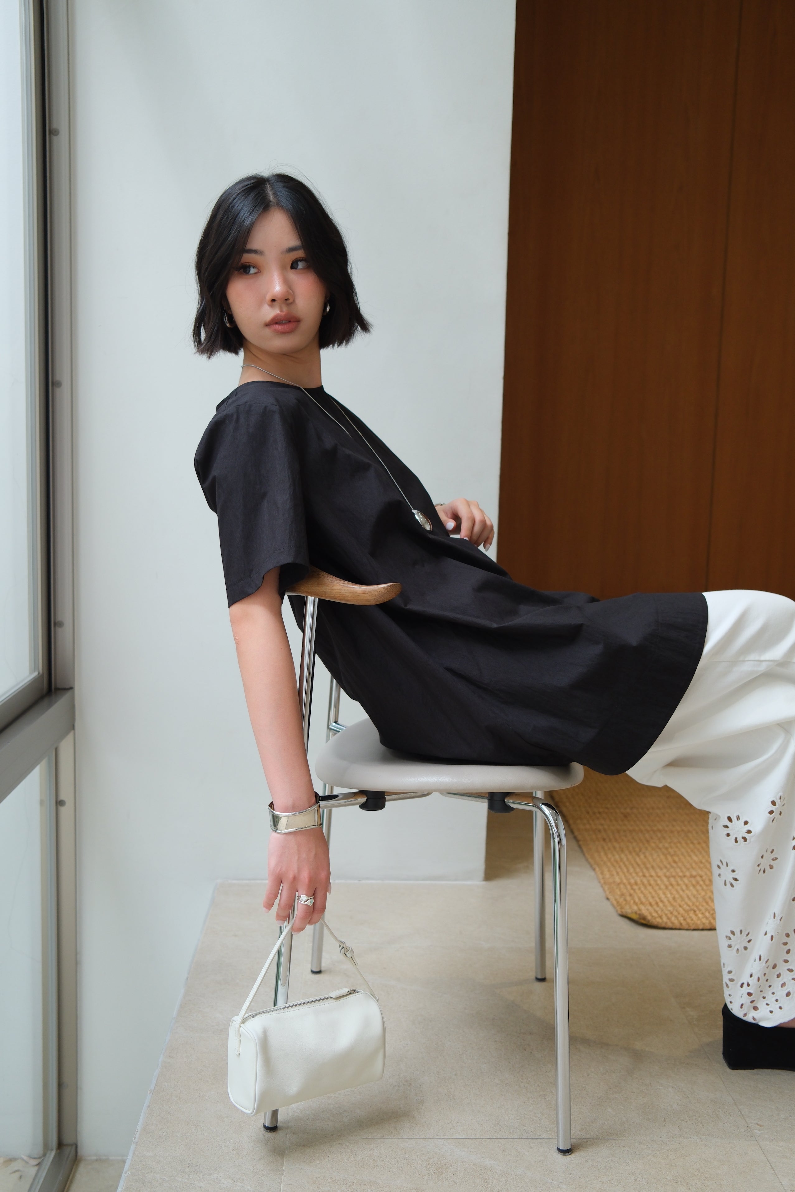 Preppy Short-Sleeve A-line Dress