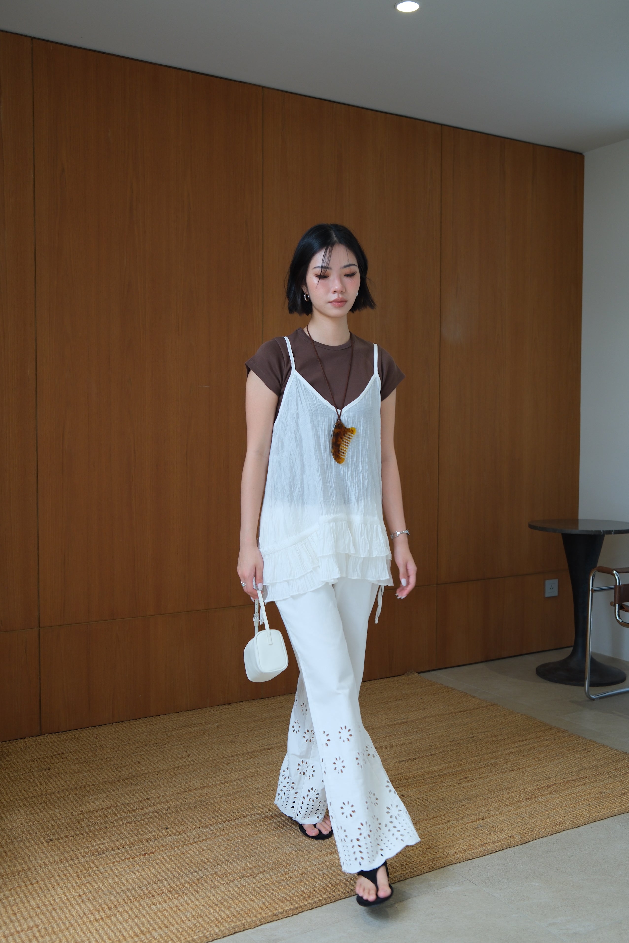 Miu Double Frill Cami