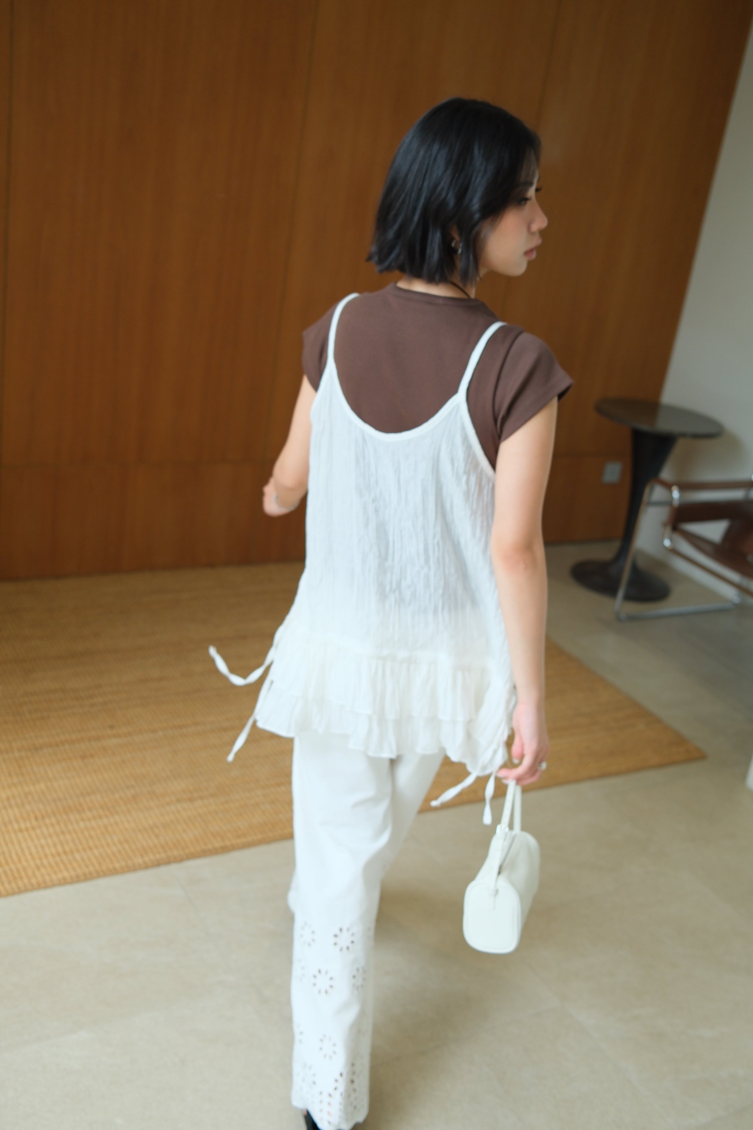 Miu Double Frill Cami