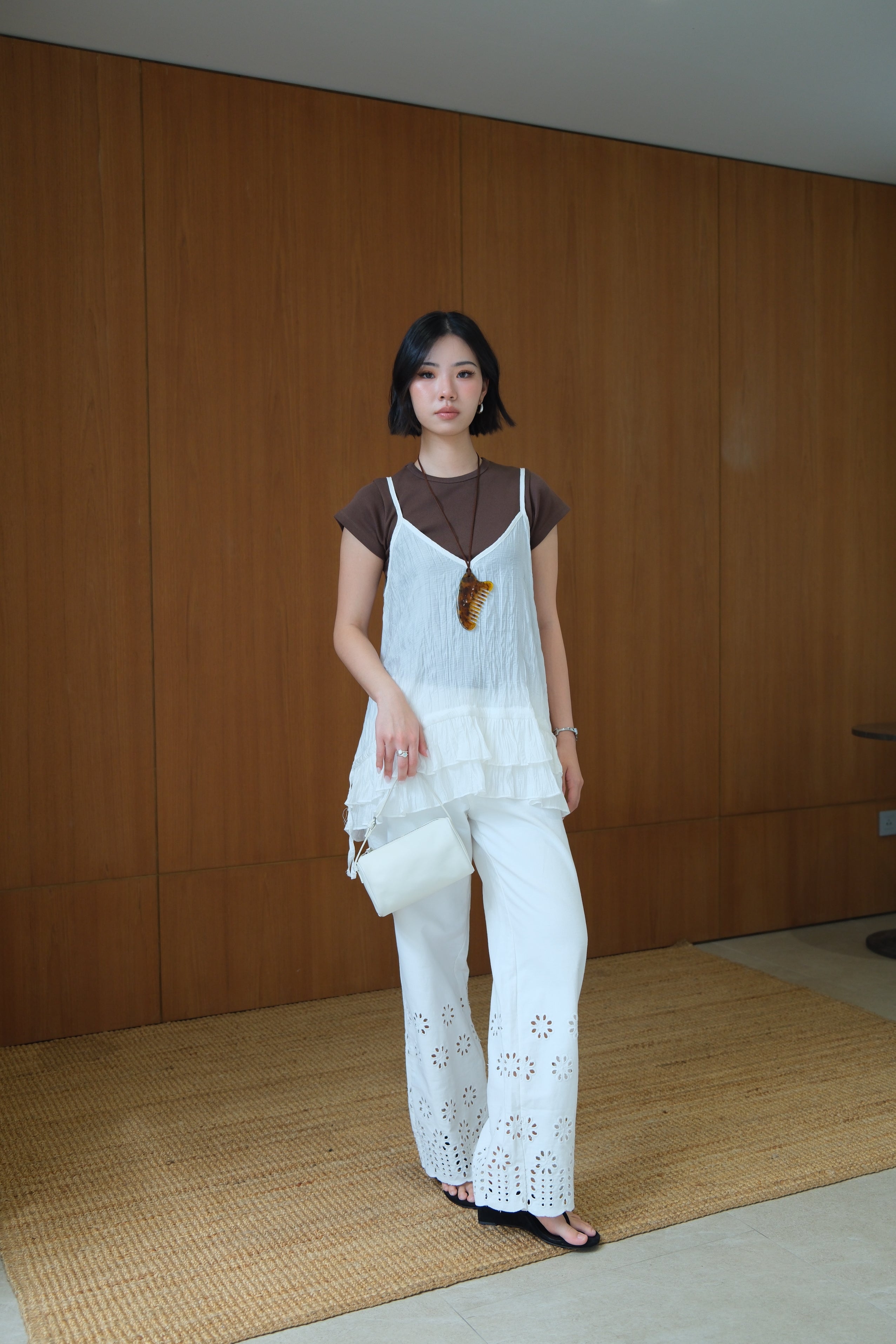 Miu Double Frill Cami