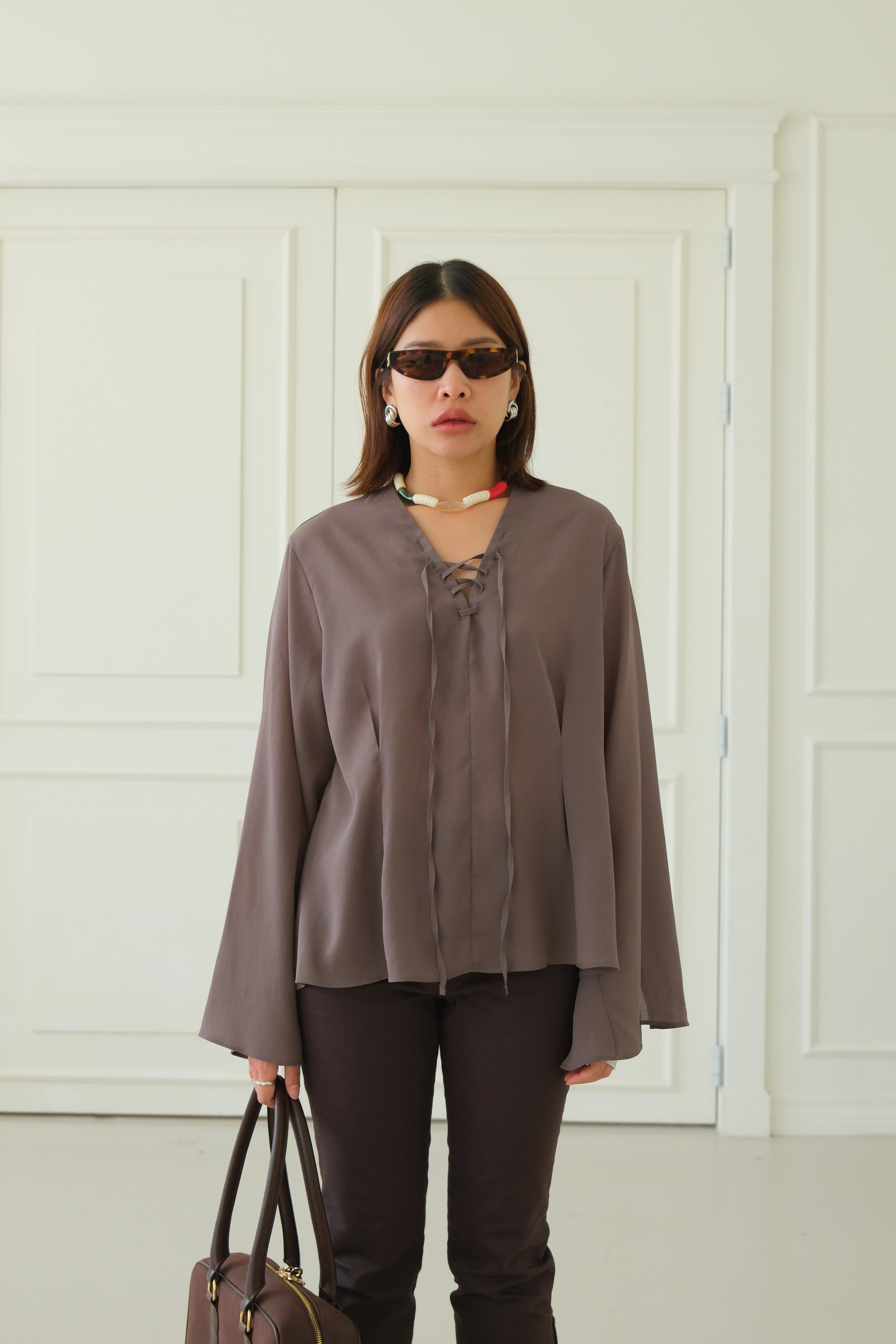 boho sheer blouse